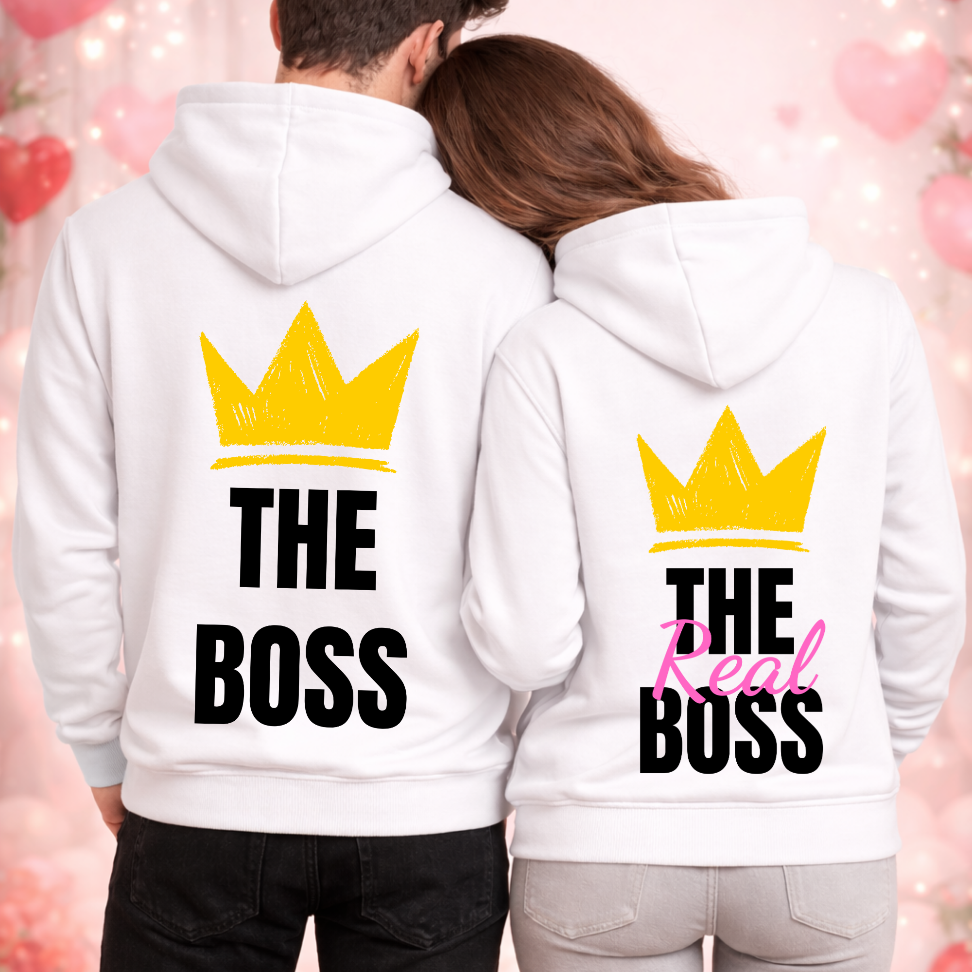 The Real Boss - Premium Hoodie Bundle für Paare