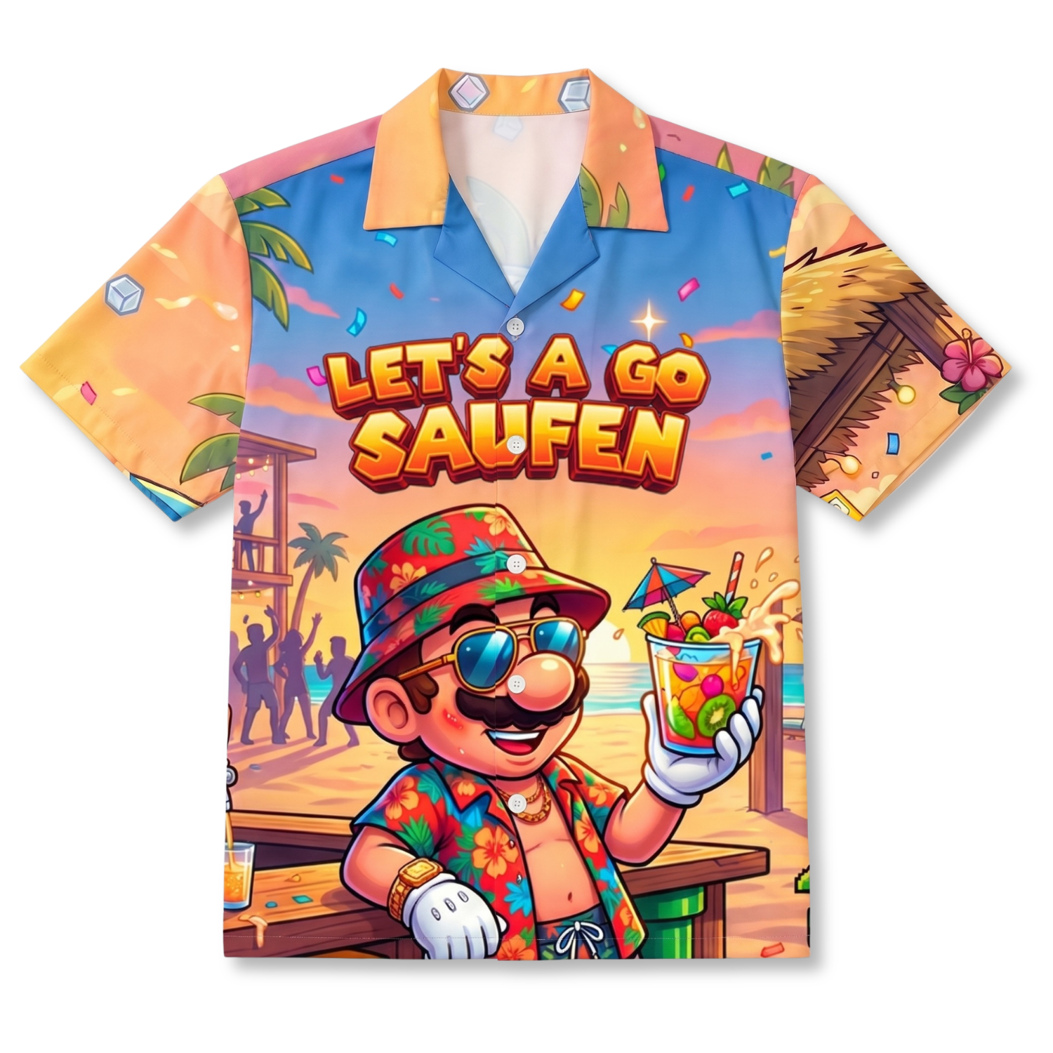 LET'S A GO SAUFEN - Hawaiihemd