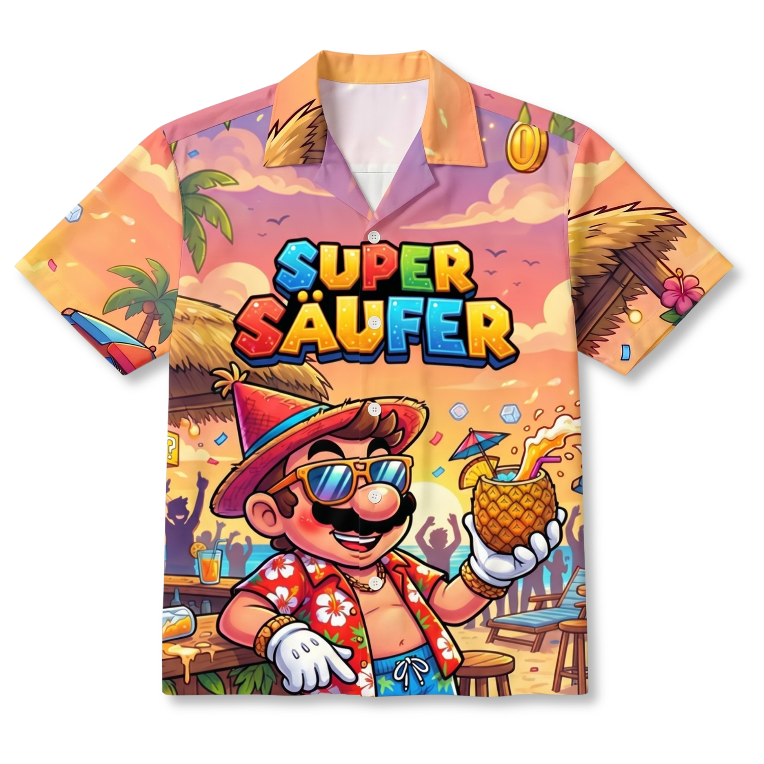 SUPER SÄUFER - Hawaiihemd
