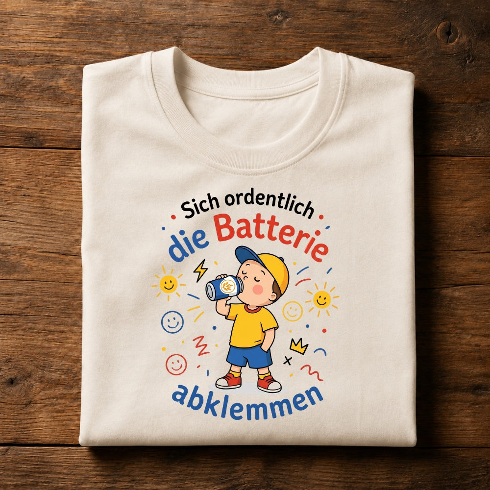 Batterie abklemmen - Premium Shirt