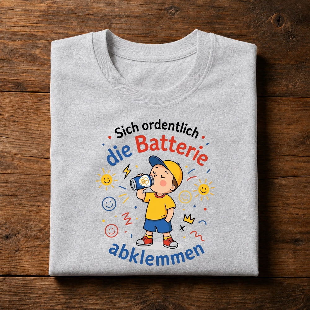 Batterie abklemmen - Premium Shirt