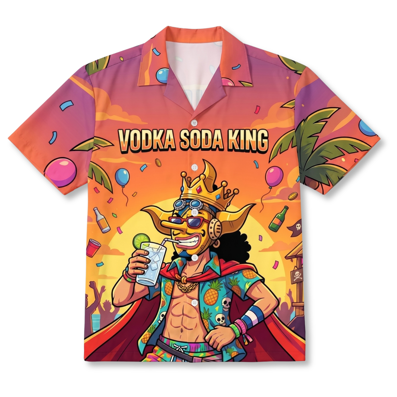 VODKA SODA KING - Hawaiihemd