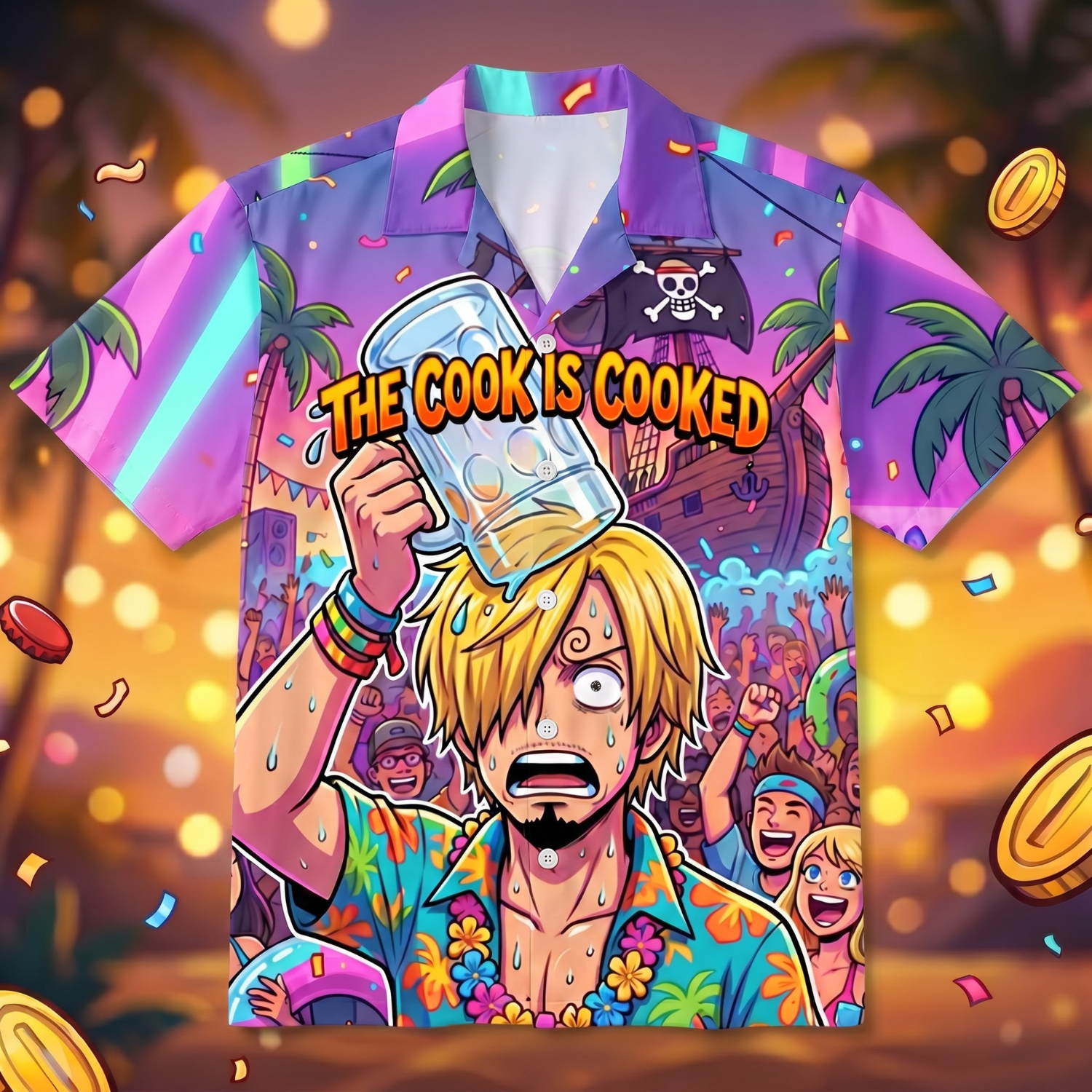 THE COOK IS COOKED - Hawaiihemd