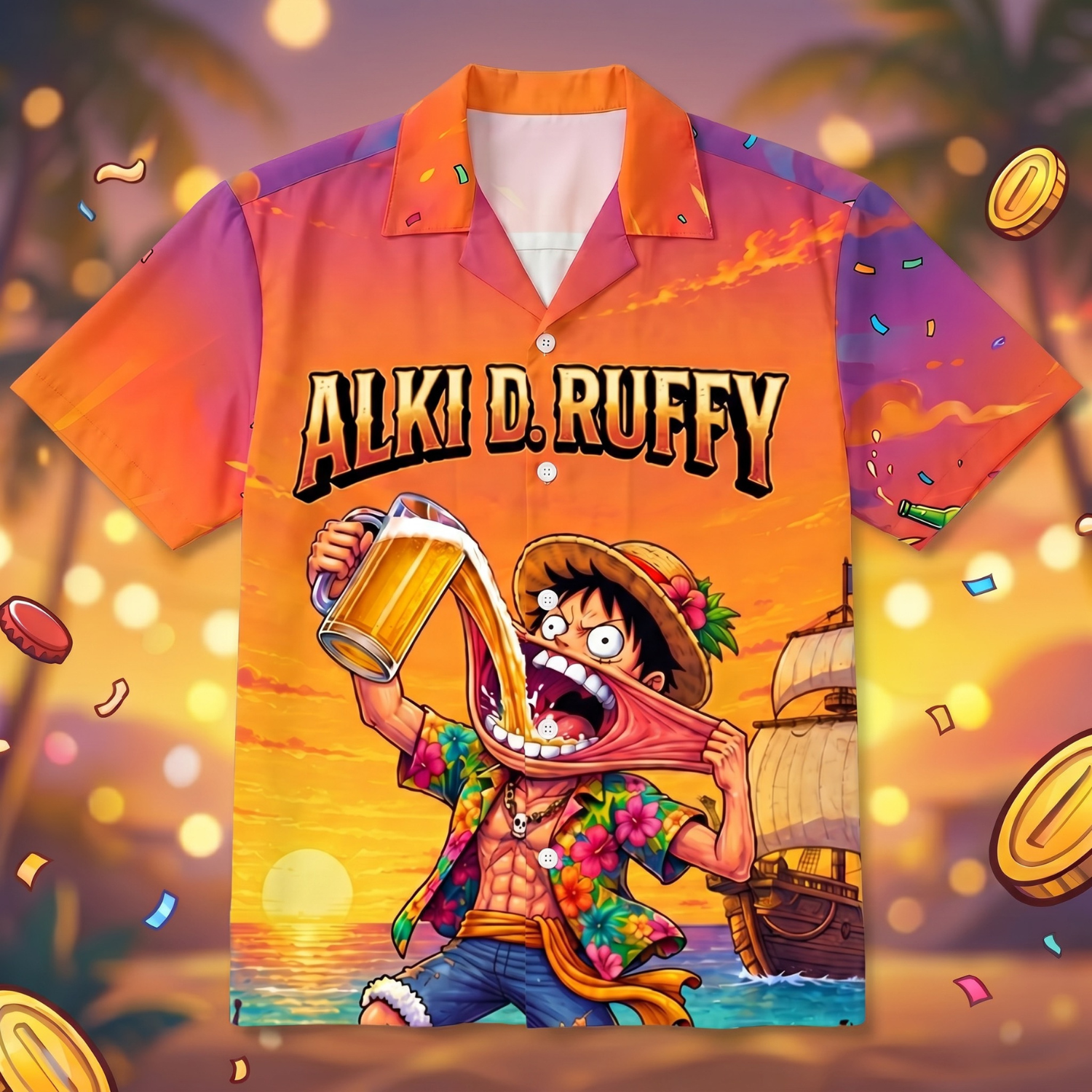 ALKI D. RUFFY - Hawaiihemd