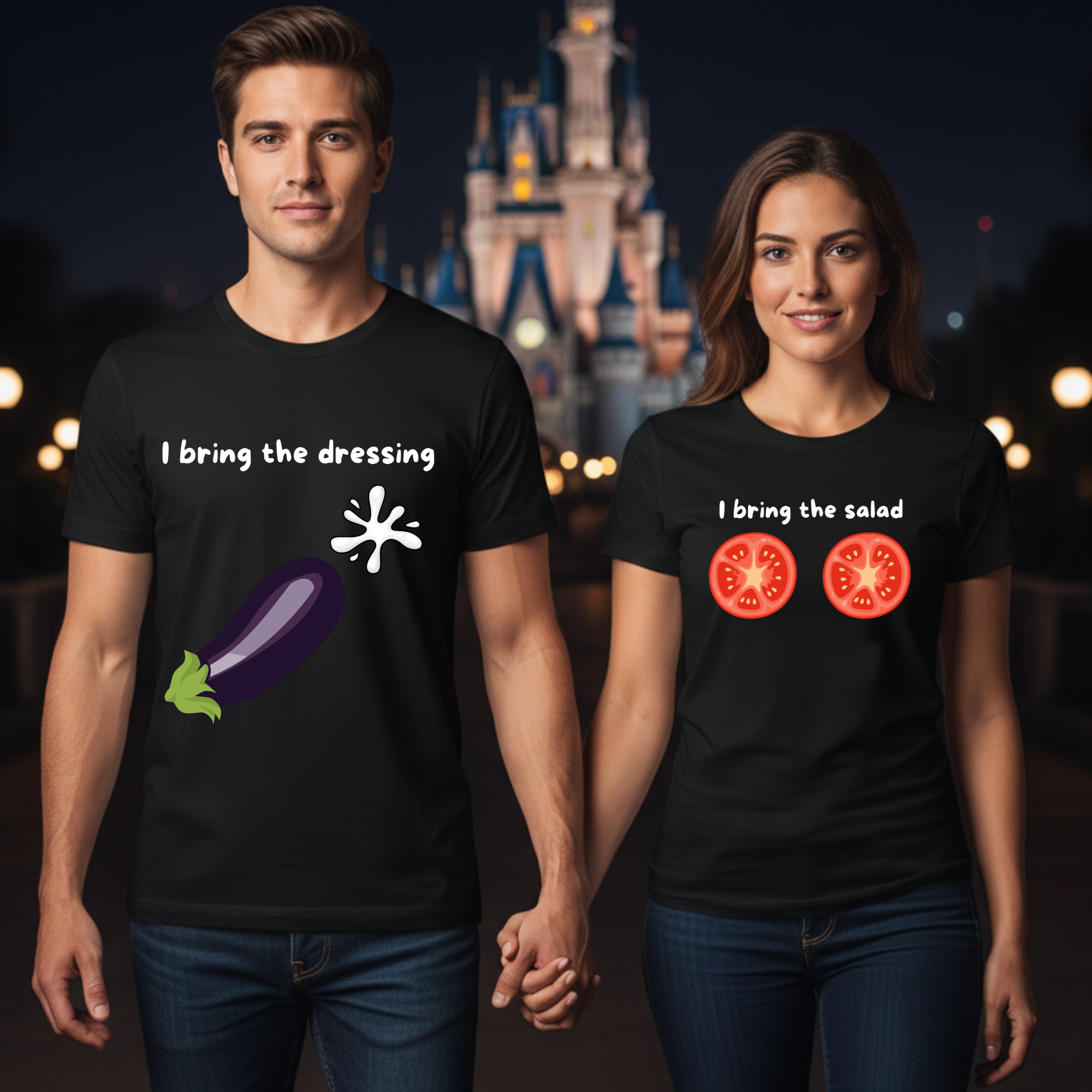Salad x Dressing - <tc>Premium T-shirt</tc> Bundle for couples