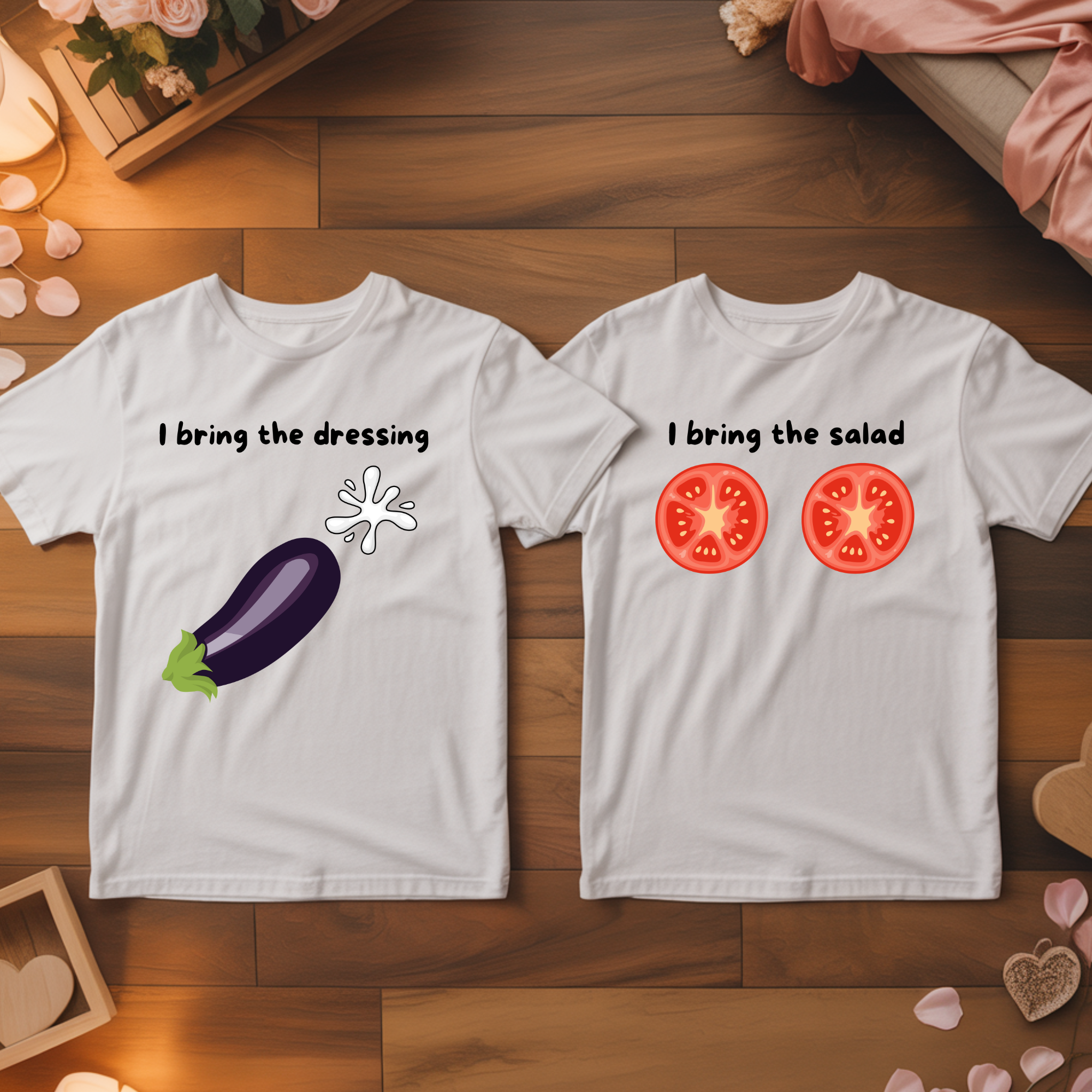 Salad x Dressing - <tc>Premium T-shirt</tc> Bundle for couples