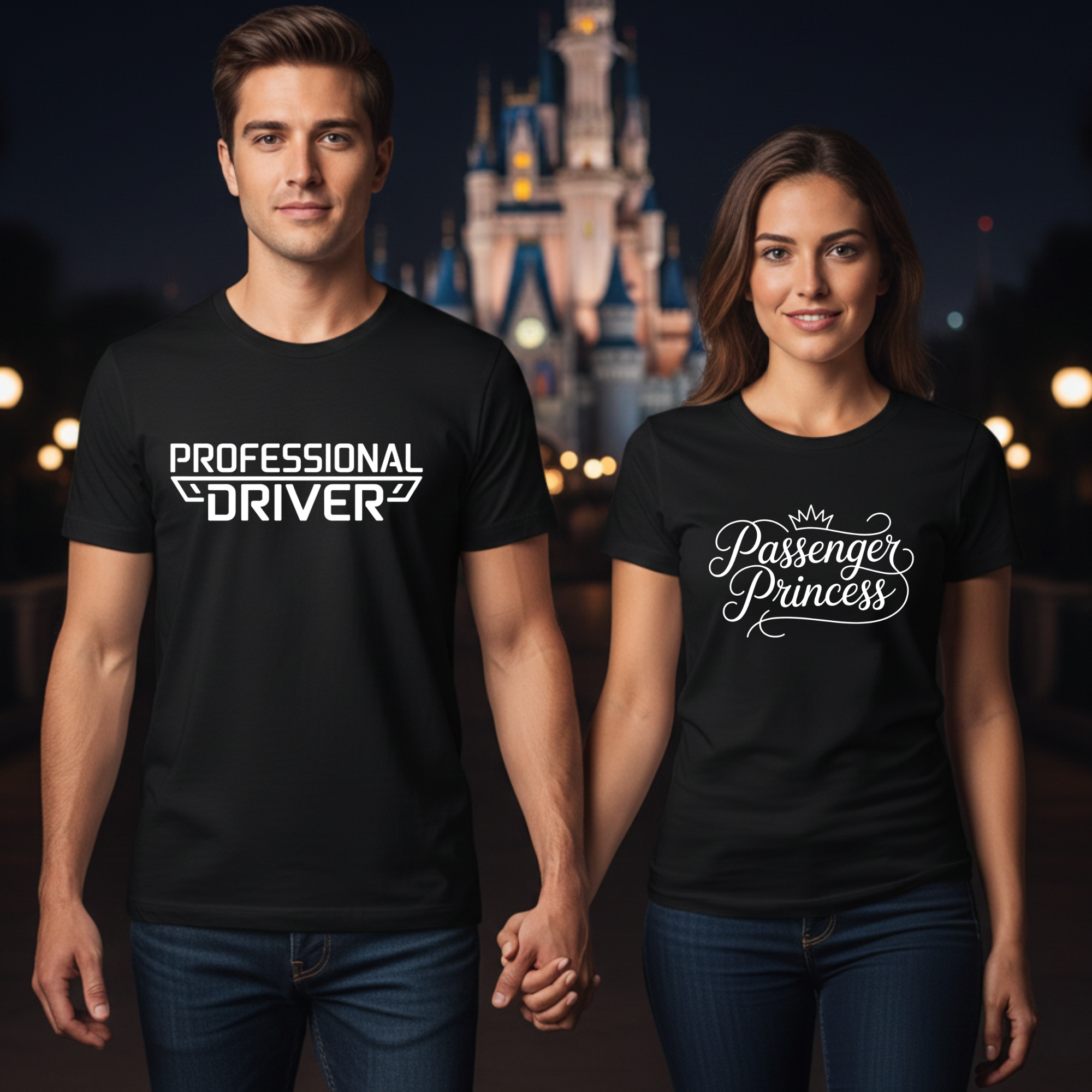 Driver x Passenger Princess - <tc>Premium T-shirt</tc> Bundle for couples