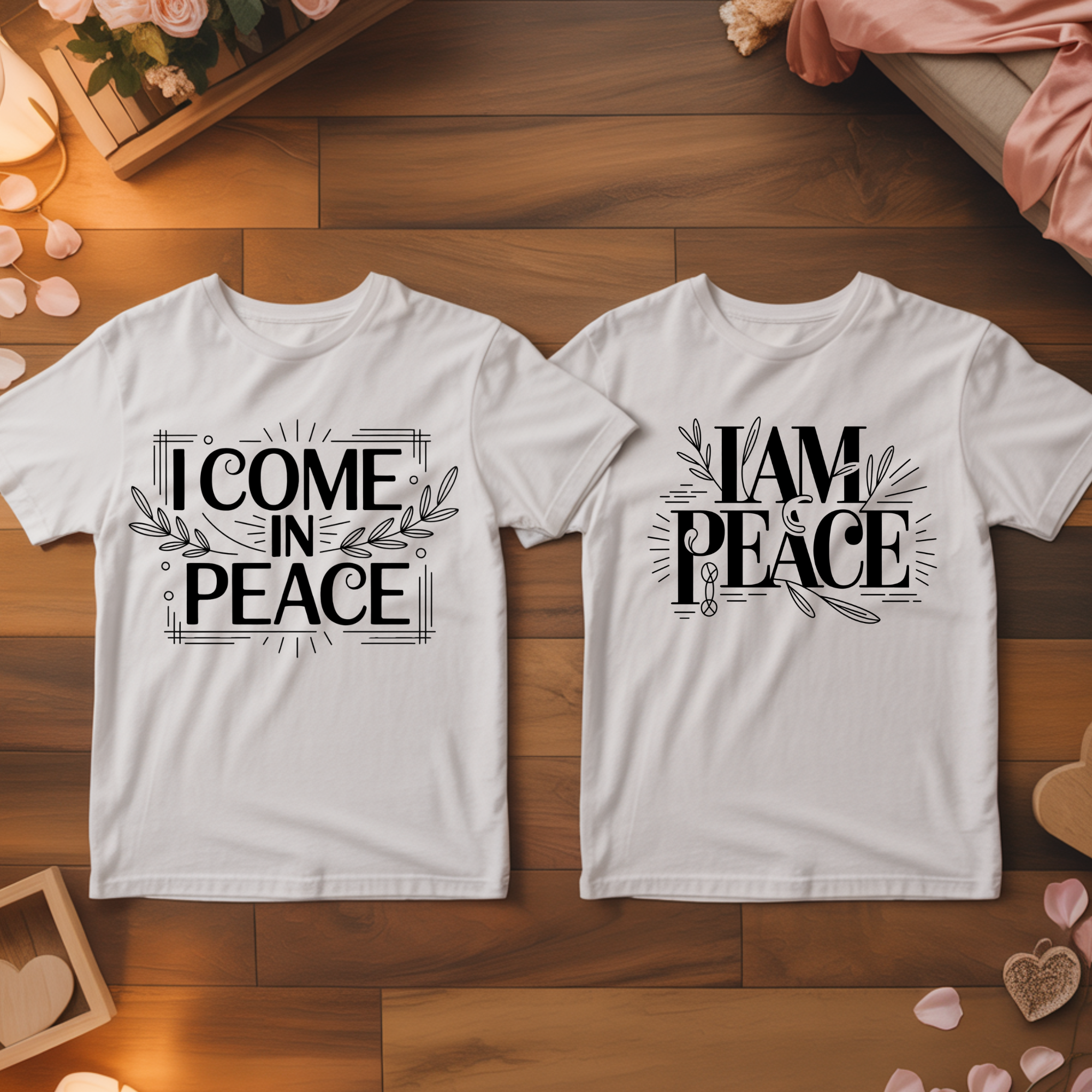 I Come In Peace - <tc>Premium T-shirt</tc> Bundle for couples