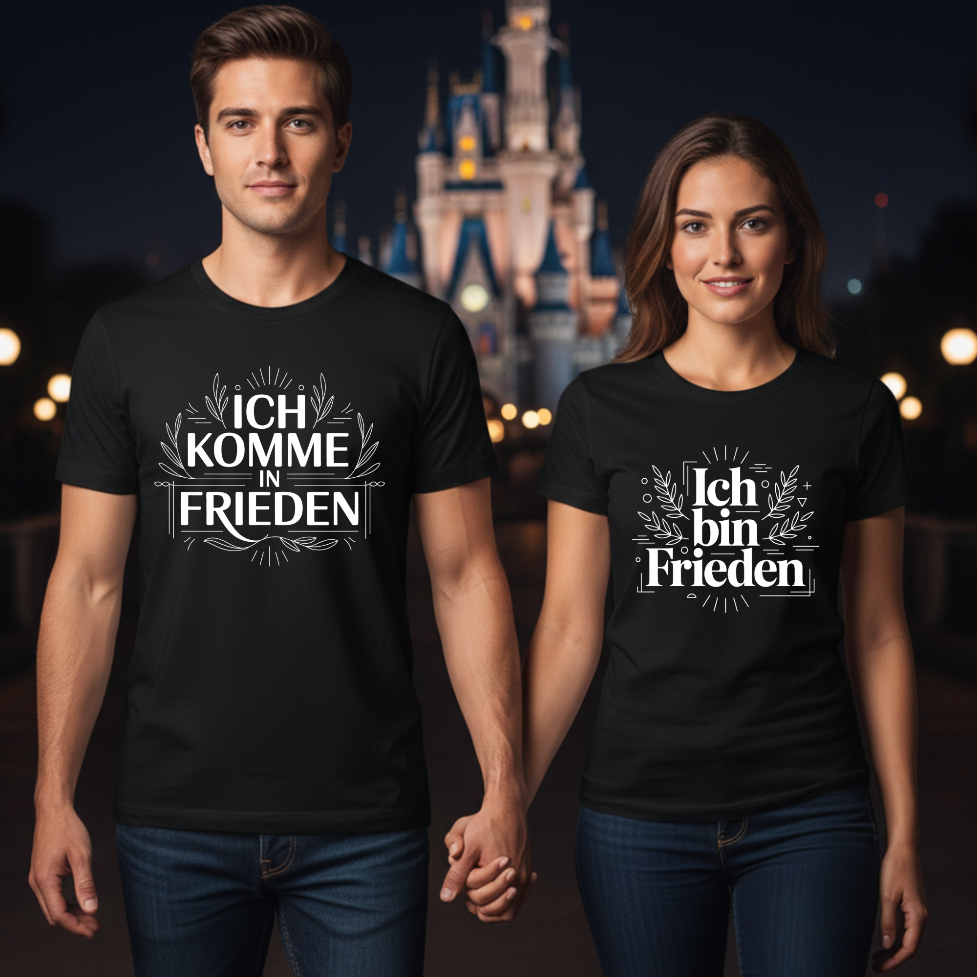 I come in peace - <tc>Premium T-shirt</tc> Bundle for couples