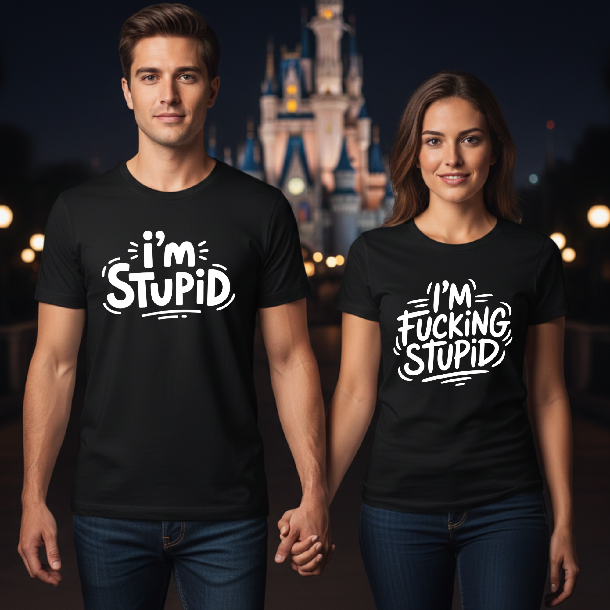 Stupid - <tc>Premium T-shirt</tc> Bundle for couples