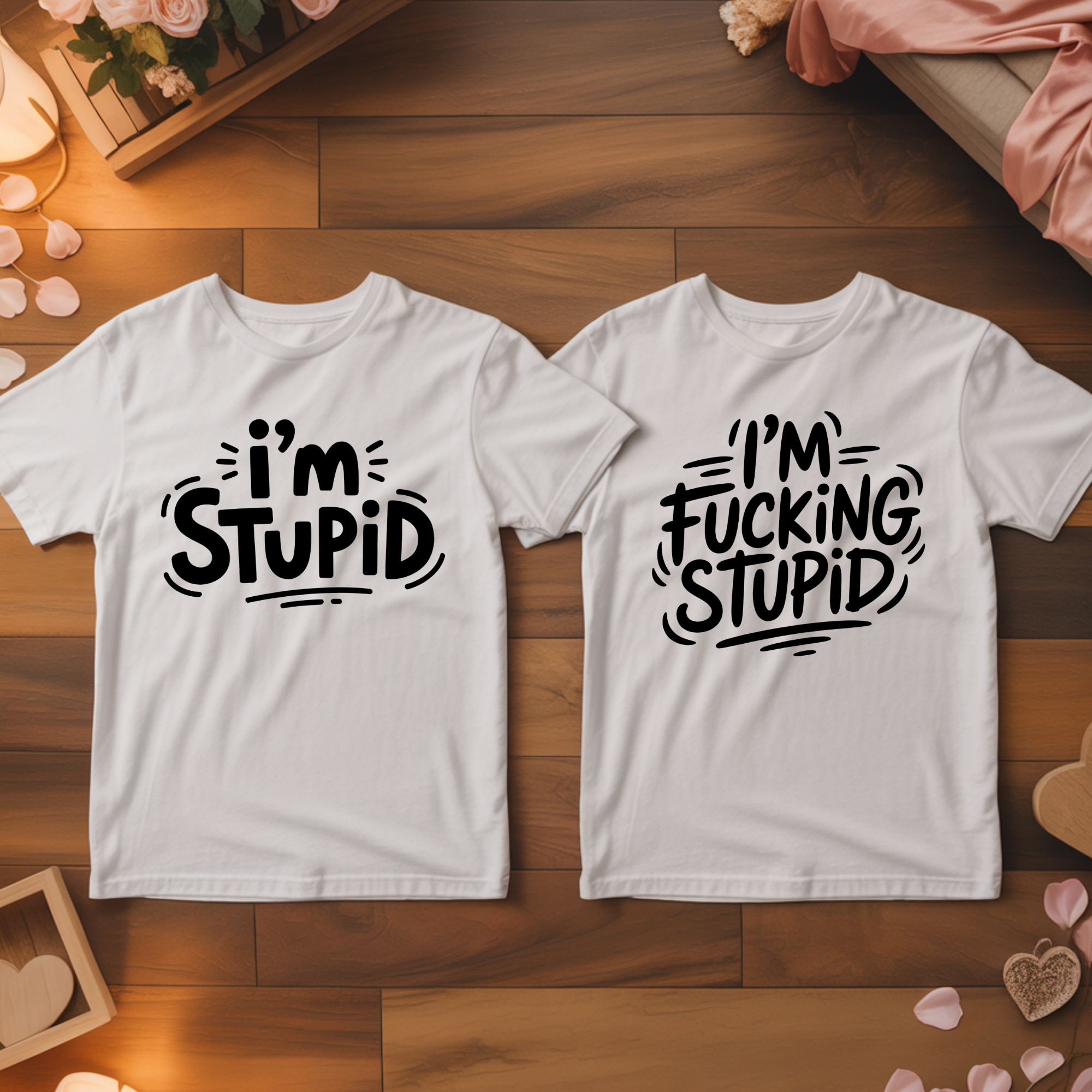 Stupid - <tc>Premium T-shirt</tc> Bundle for couples