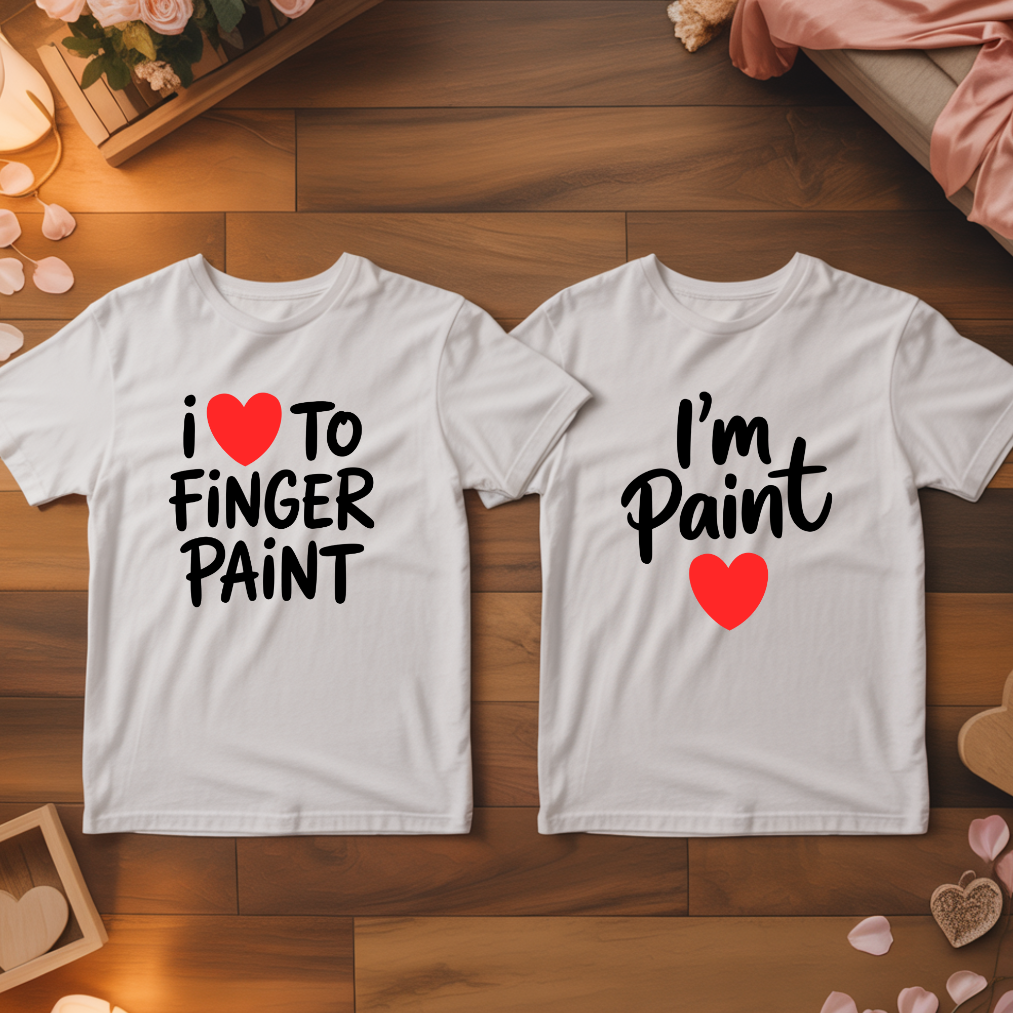 Finger Paint - <tc>Premium T-shirt</tc> Bundle for couples