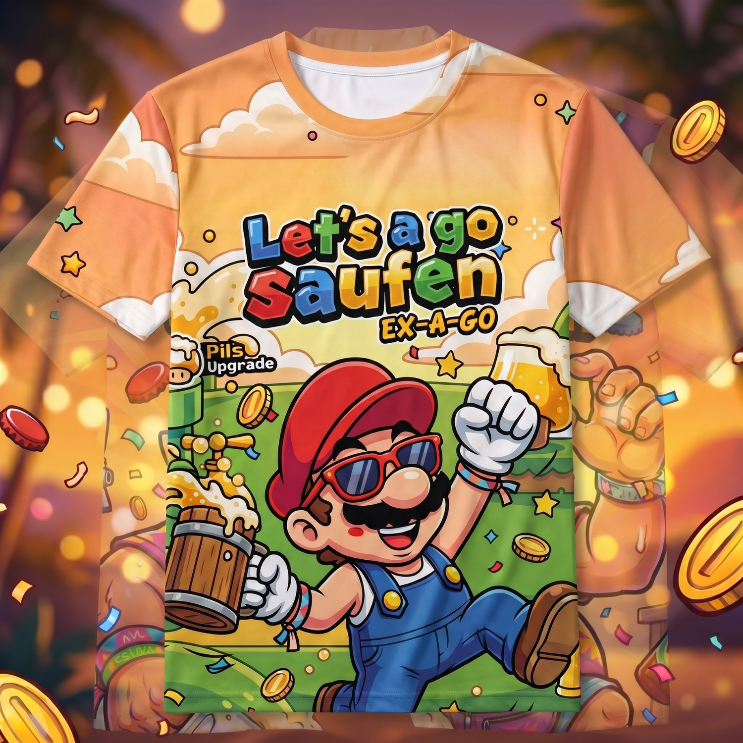 LET'S A GO SAUFEN - Premium Shirt