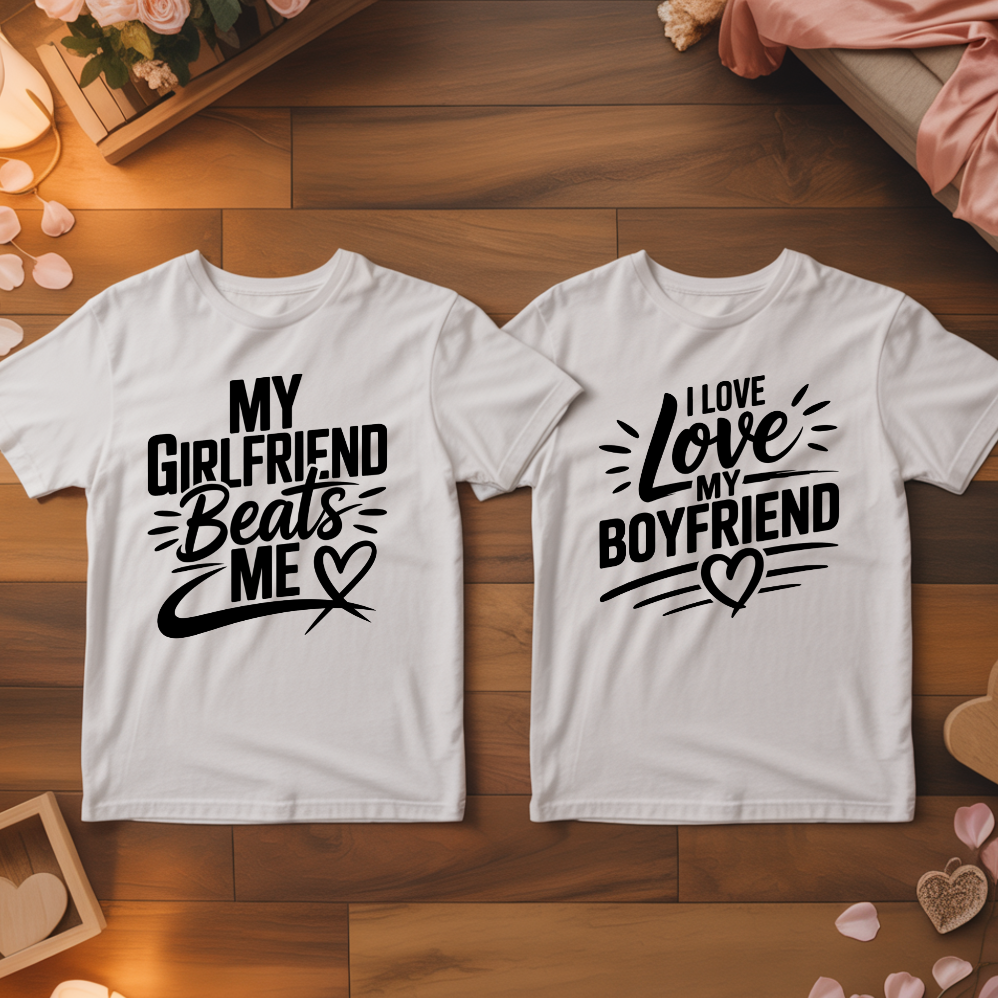 Beats me - <tc>Premium T-shirt</tc> Bundle for couples