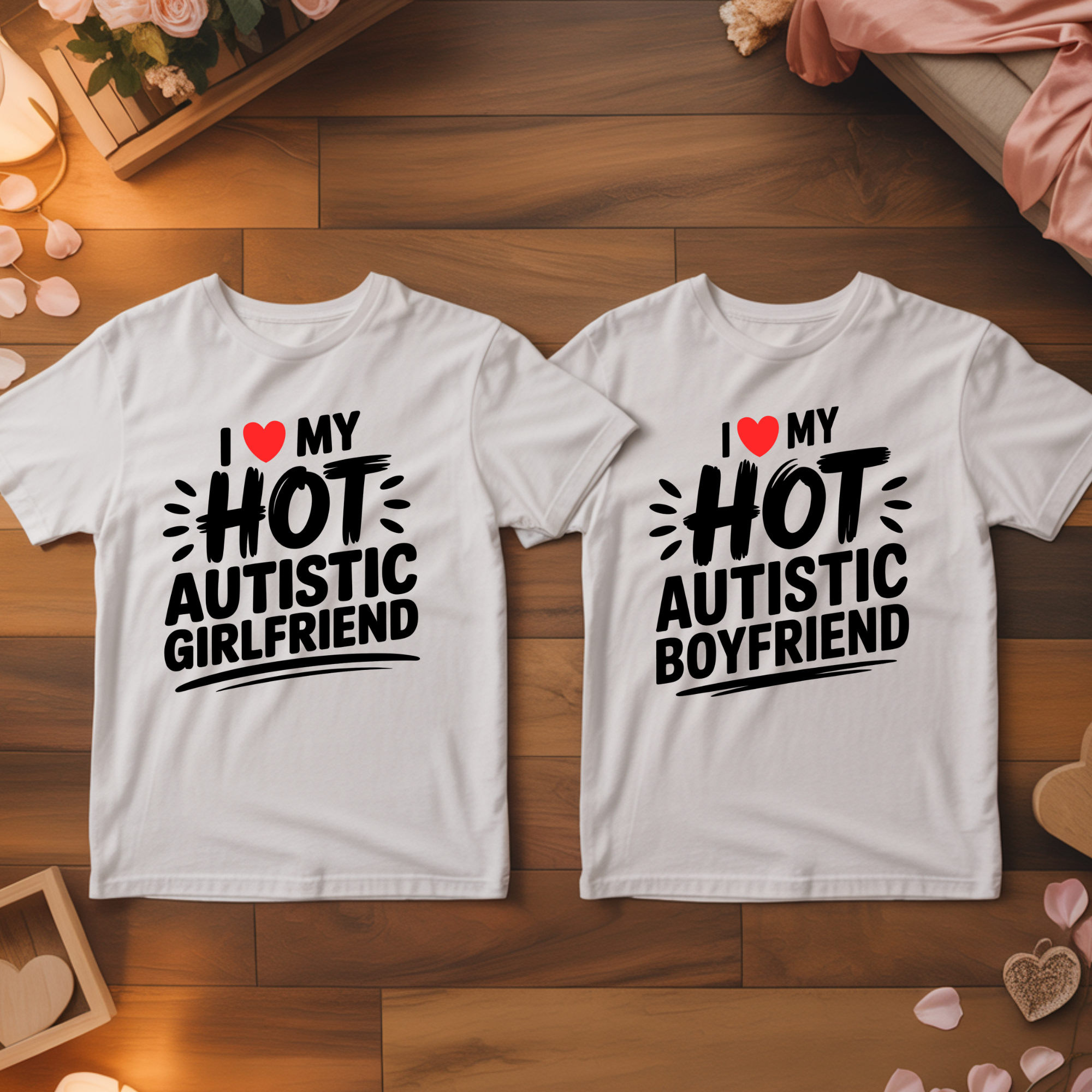 Autistic - <tc>Premium T-shirt</tc> Bundle for couples