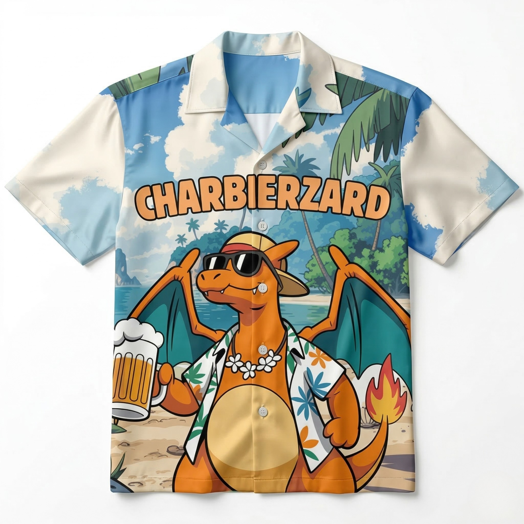 CHARBIERZARD - Hawaiian Shirt