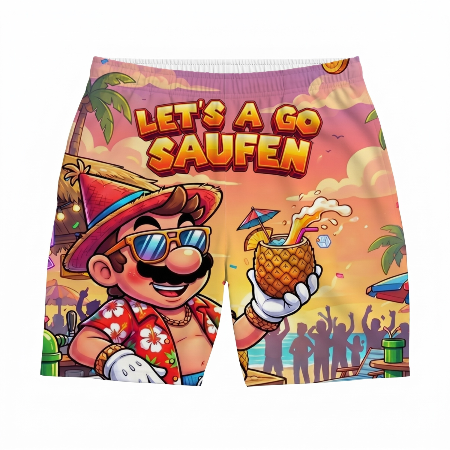 LET'S A GO SAUFEN - Badehose