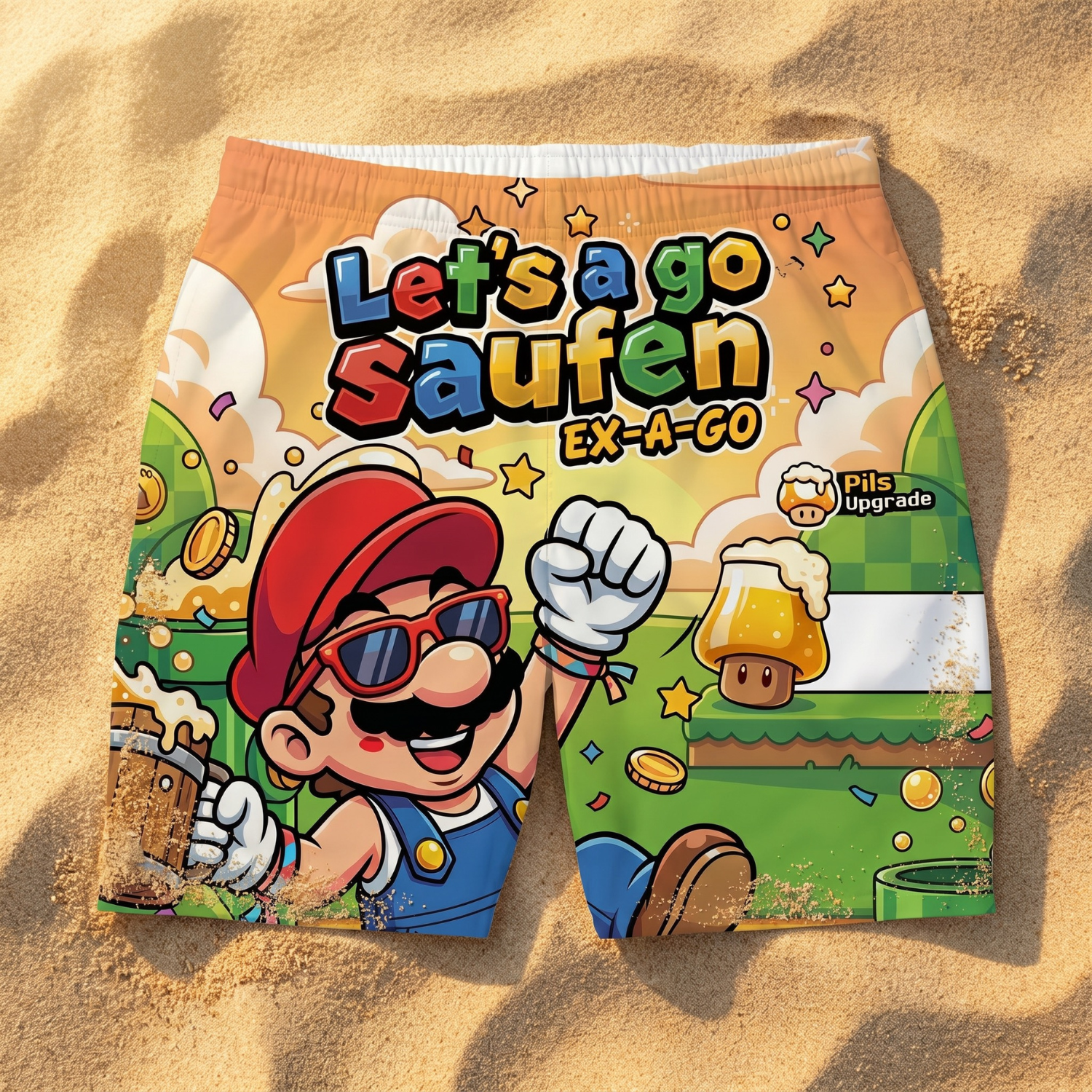 LET'S A GO SAUFEN - Badehose