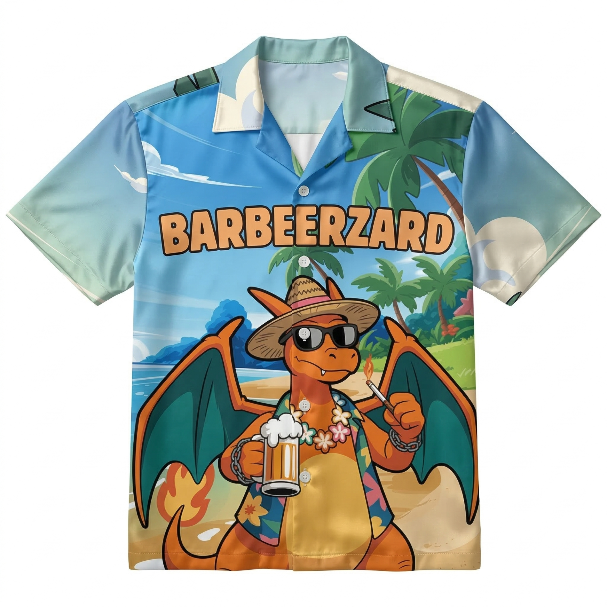 BARBEERZARD - Hawaiian Shirt