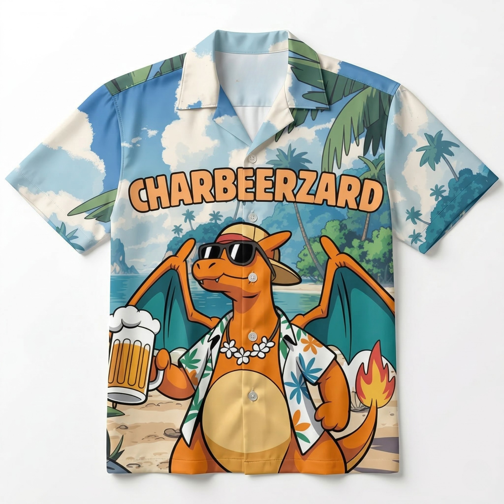 CHARBEERZARD - Hawaiian Shirt