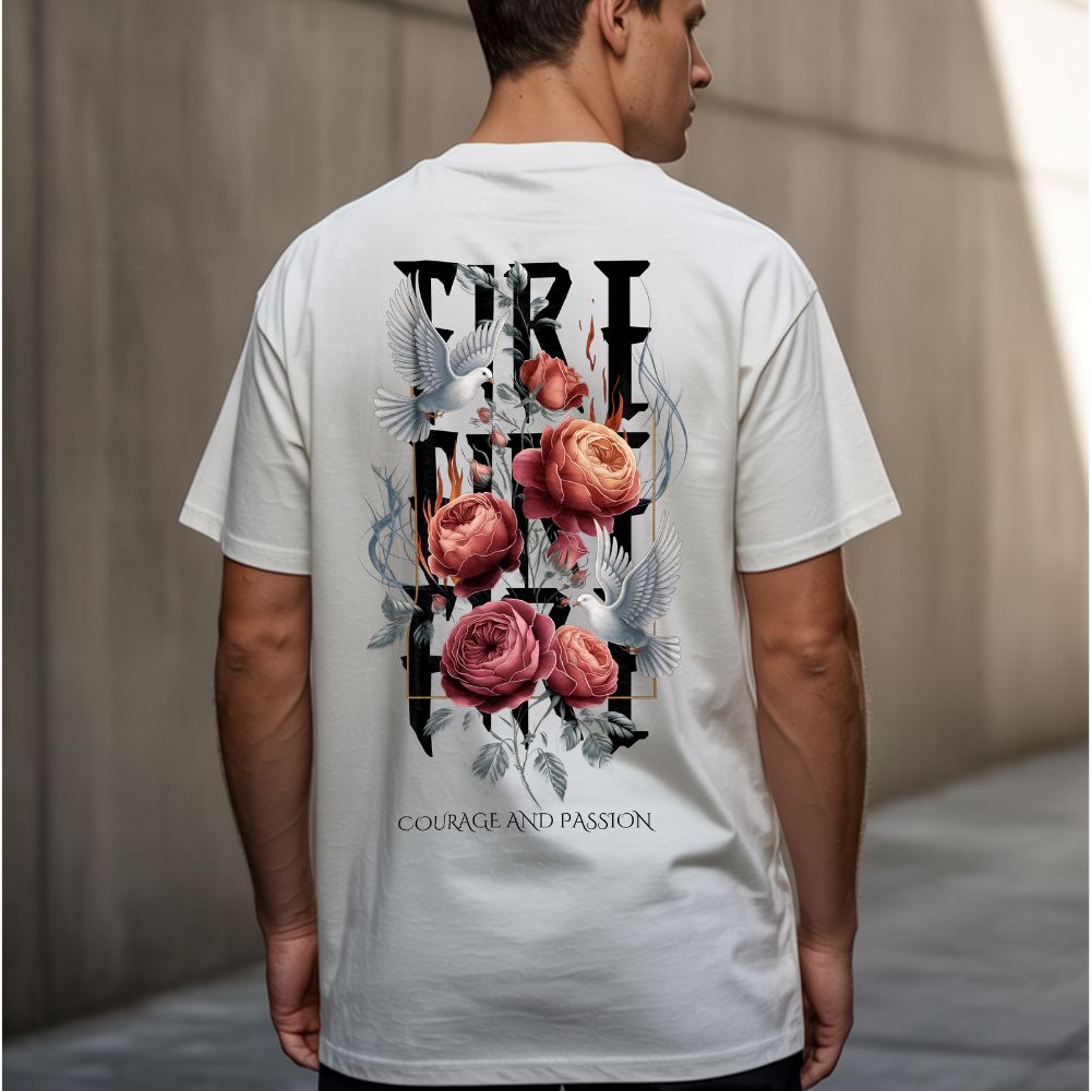 COURAGE AND PASSION - Premium Oversize Shirt