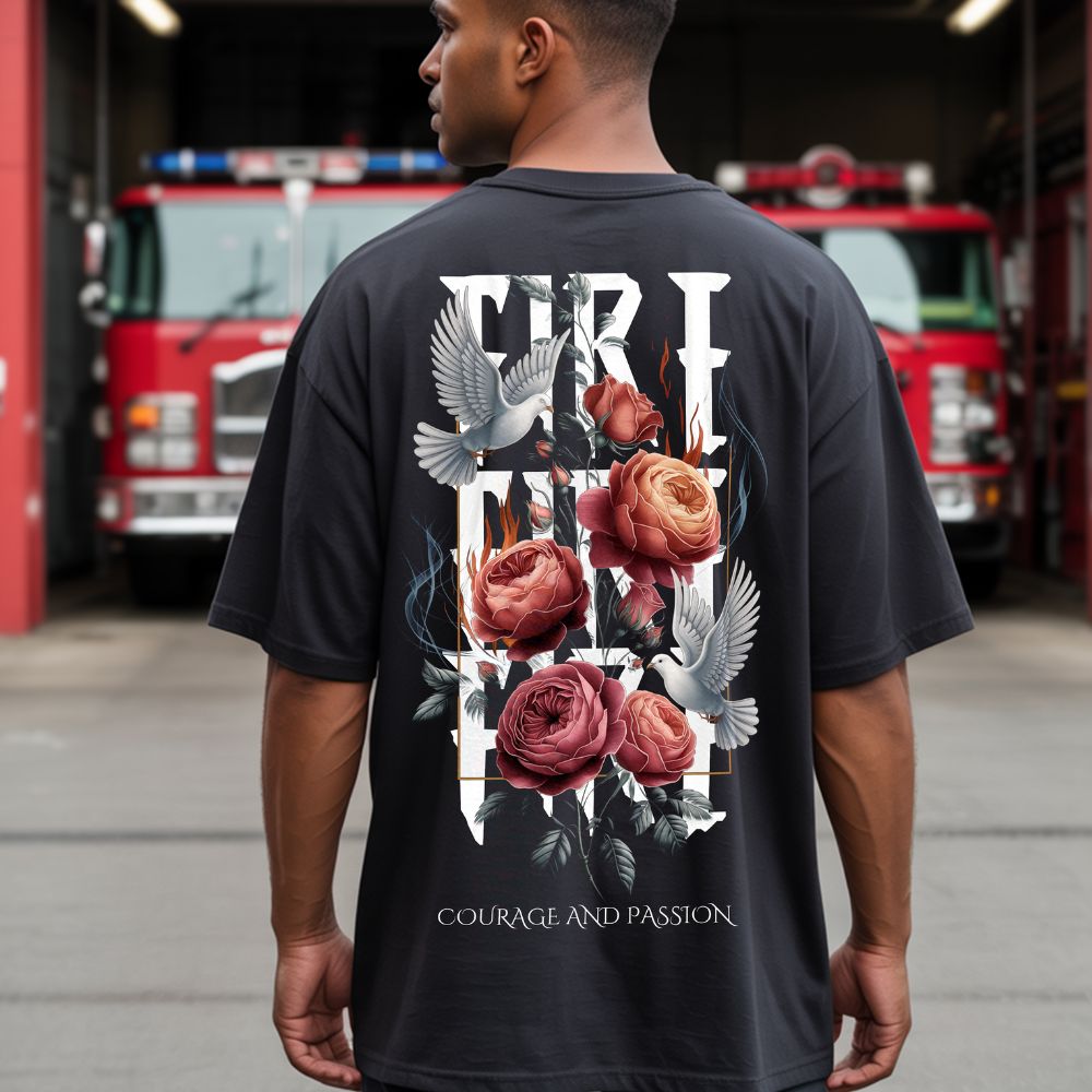 COURAGE AND PASSION - Premium Oversize Shirt