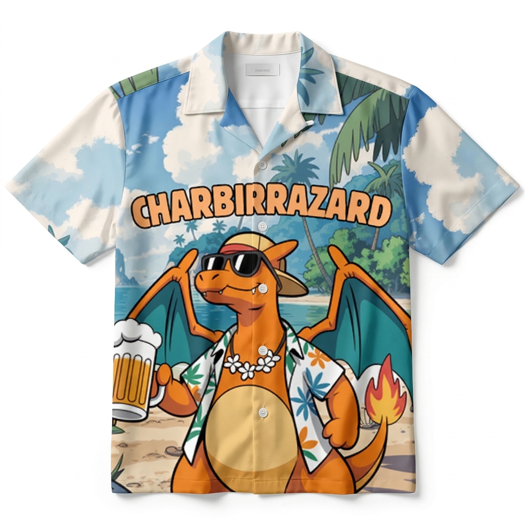 CHARBIRRAZARD - Hawaiian Shirt