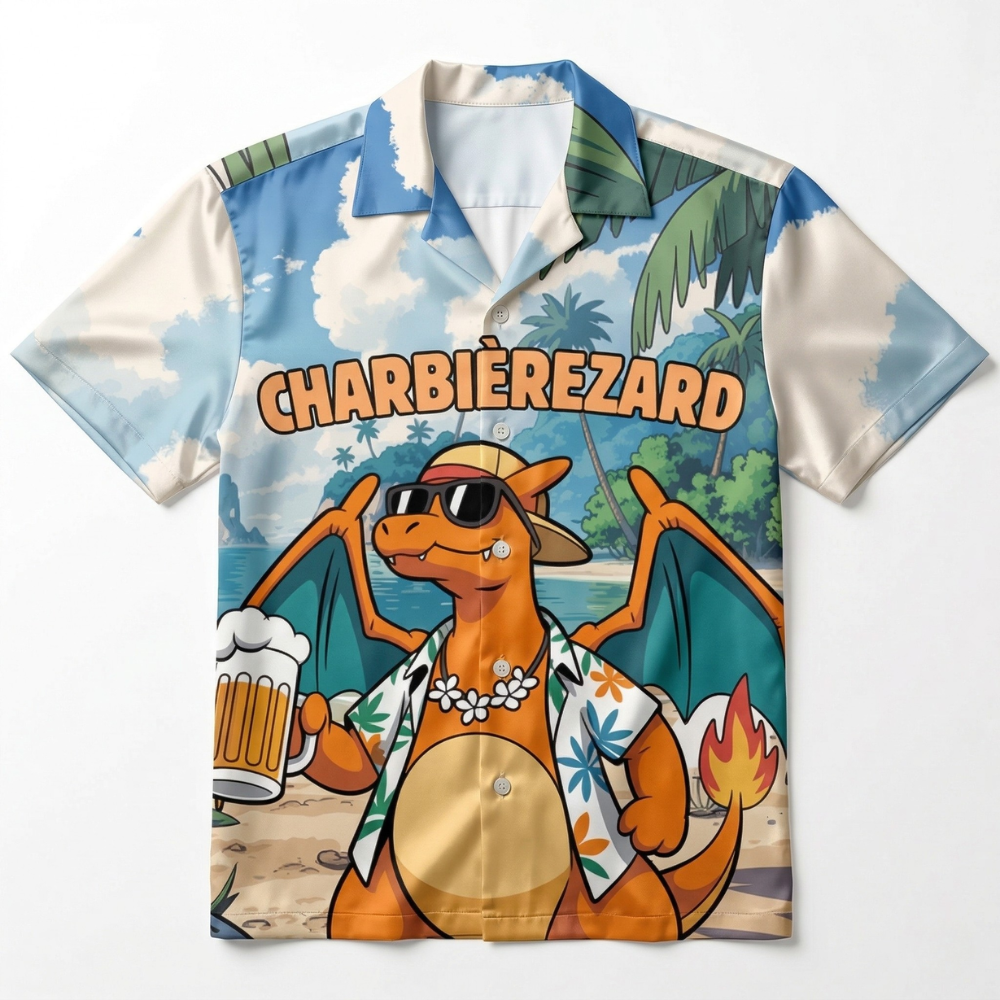 CHARBIÈREZARD - Hawaiian Shirt