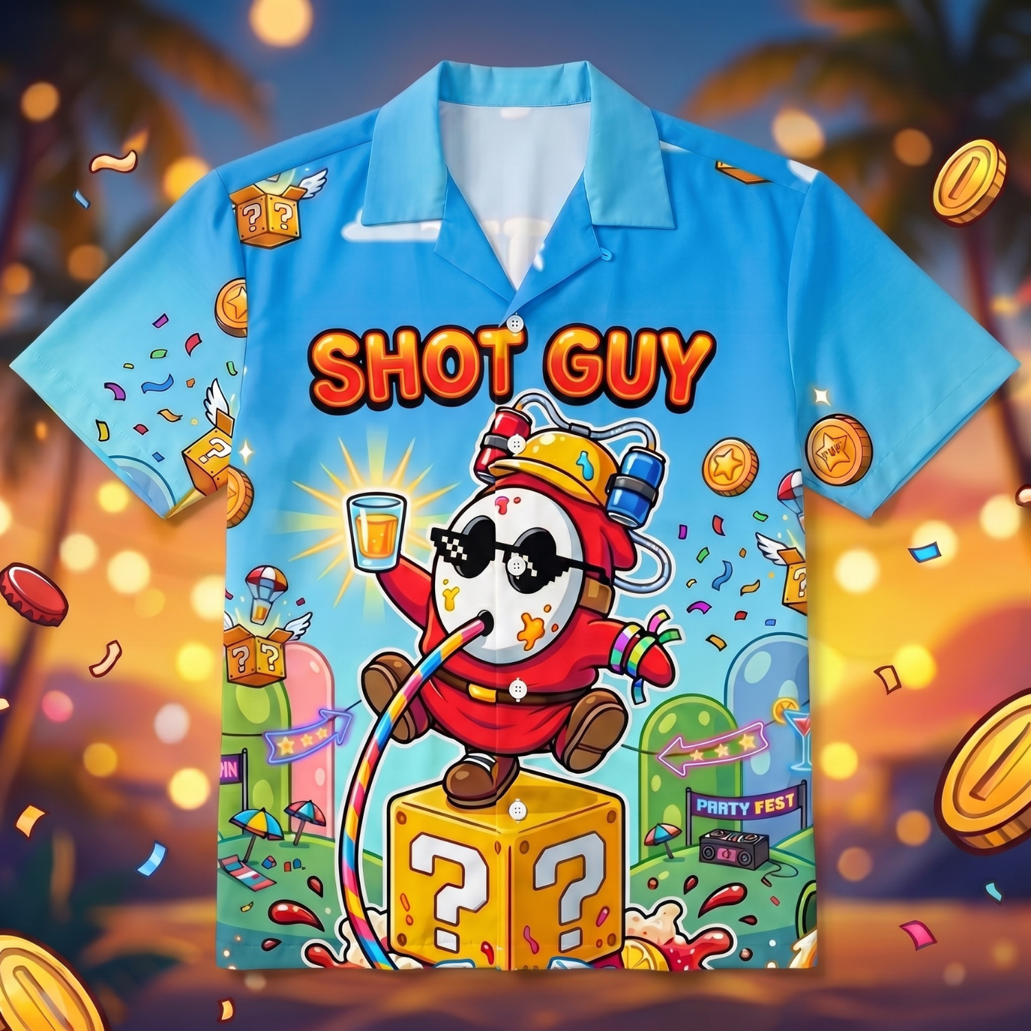 SHOT GUY - Hawaiihemd