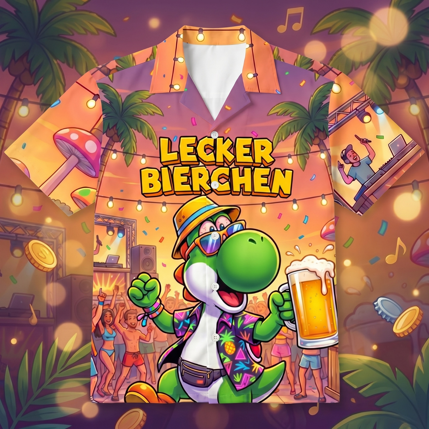 LECKER BIERCHEN - Hawaiihemd