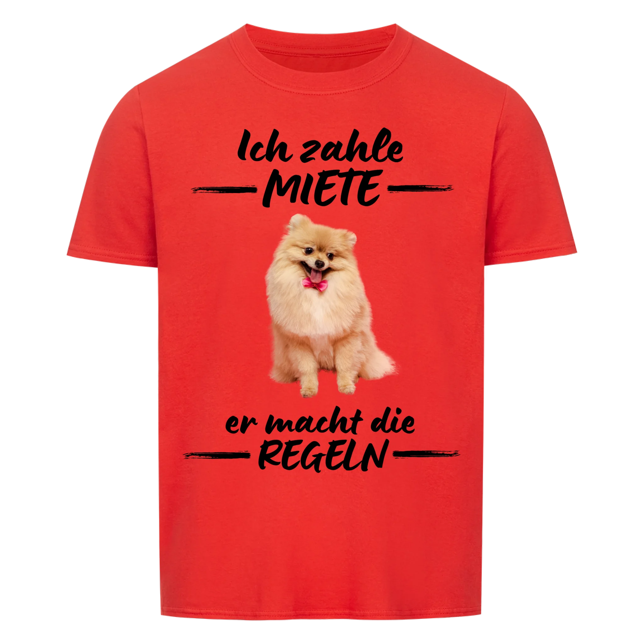 Ich zahle Miete - Shirt personalisierbar