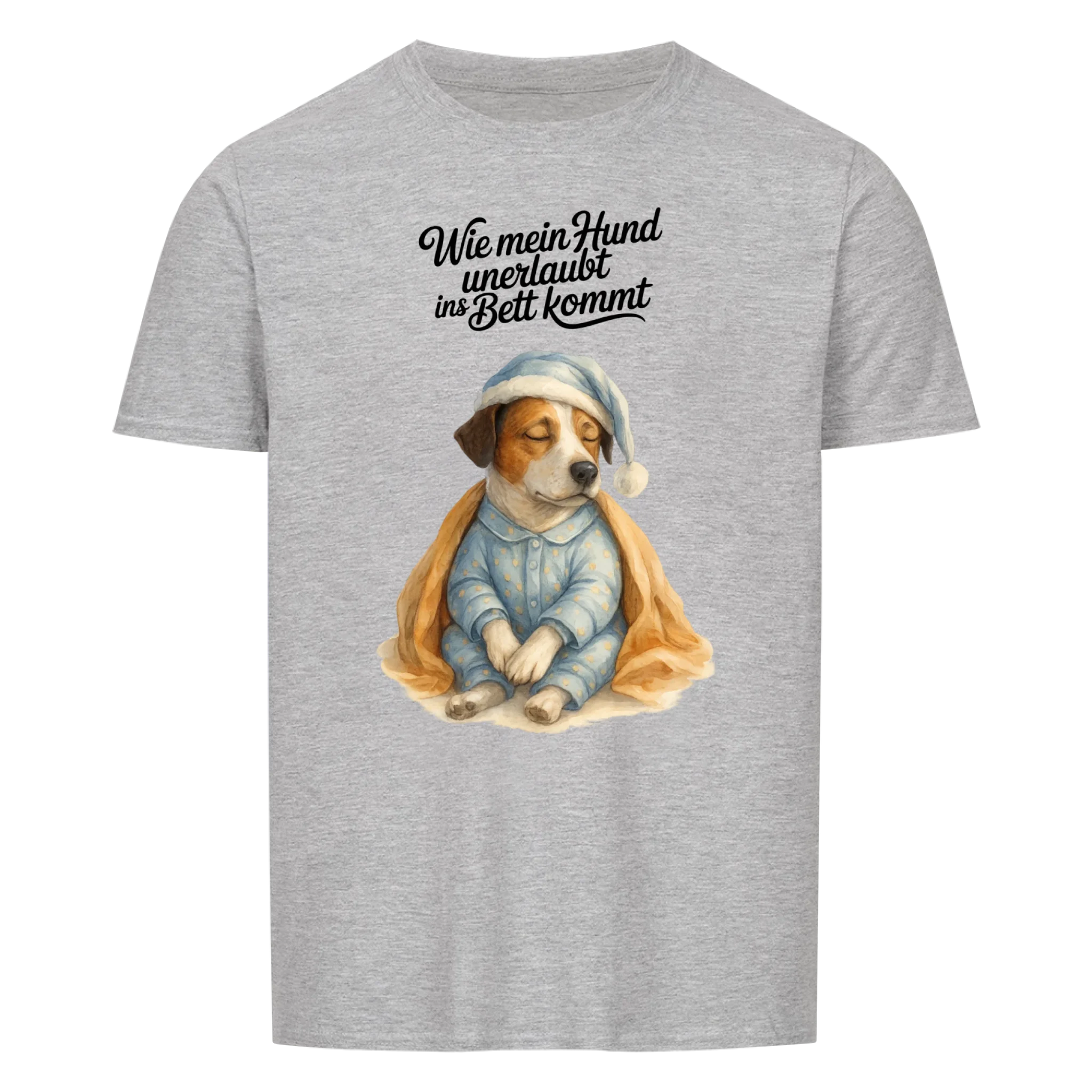 Unerlaubt ins Bett - Shirt personalisierbar