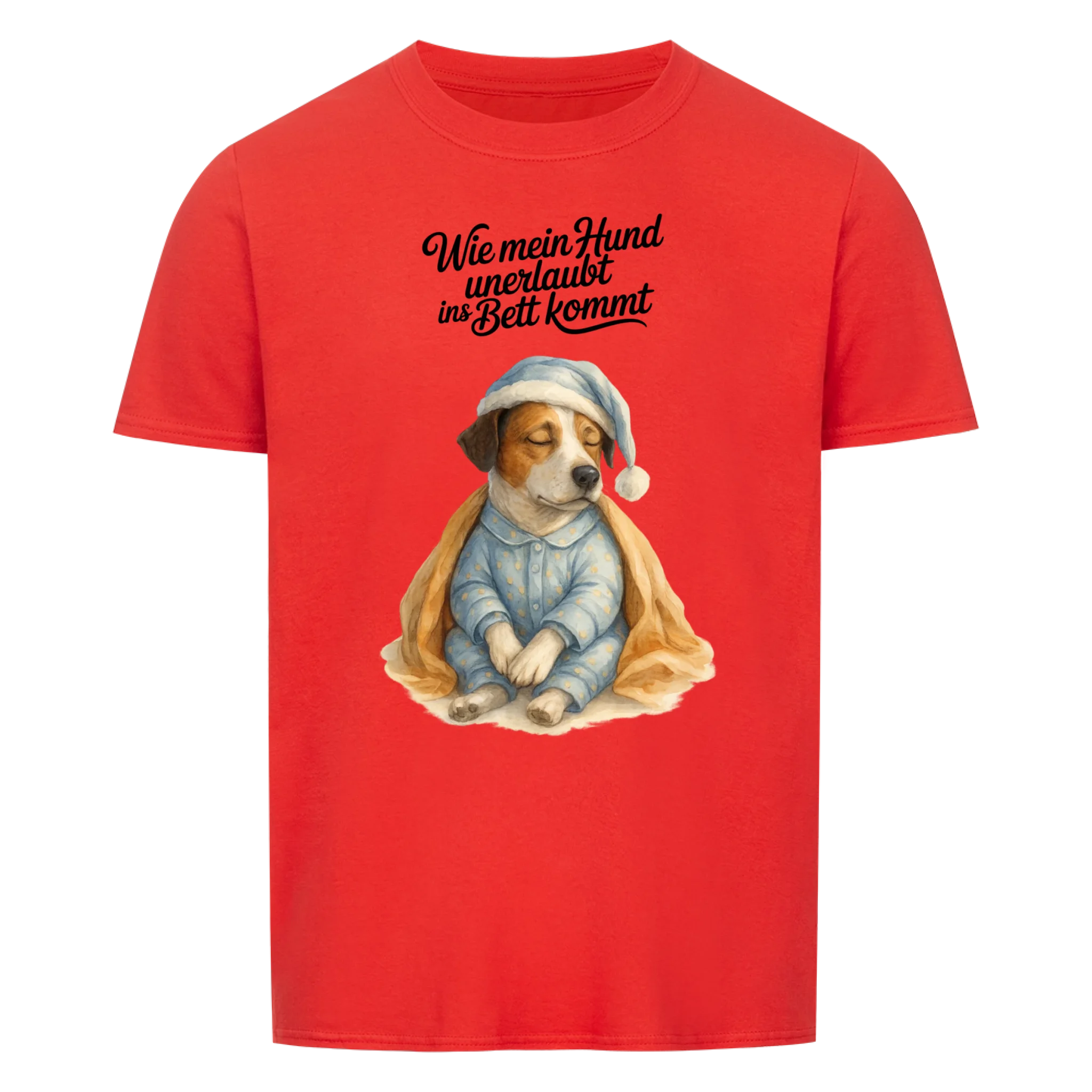 Unerlaubt ins Bett - Shirt personalisierbar