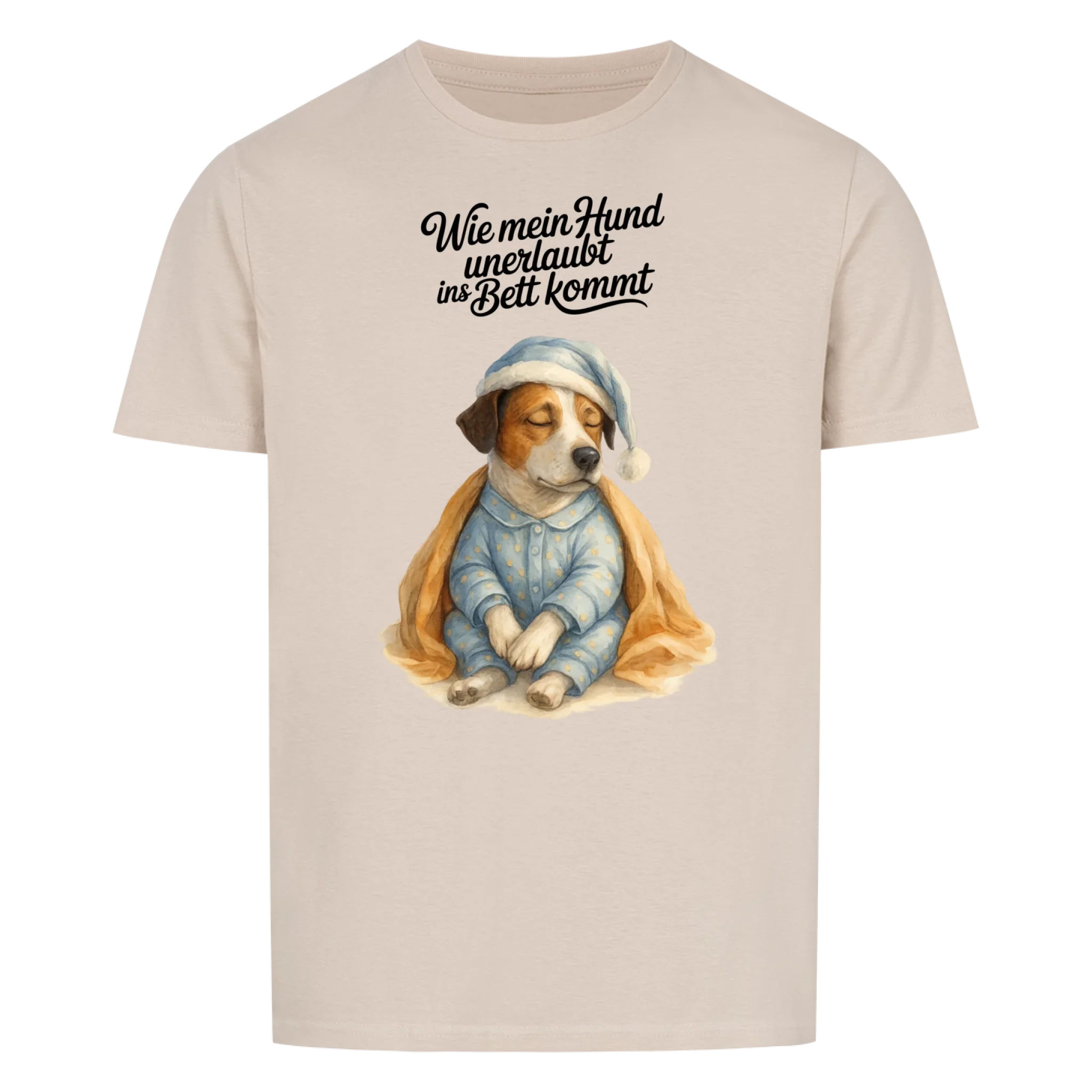 Unerlaubt ins Bett - Shirt personalisierbar