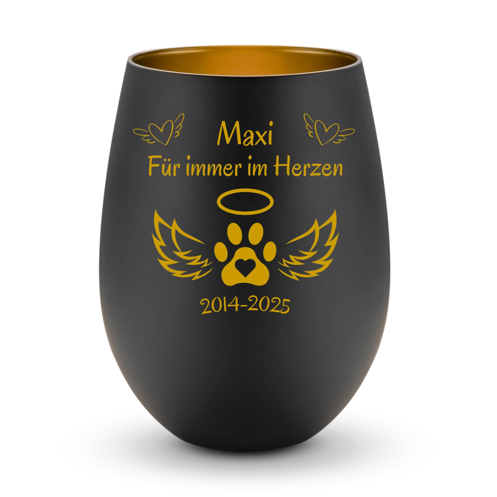 Immer im Herzen - Windlicht personalisierbar