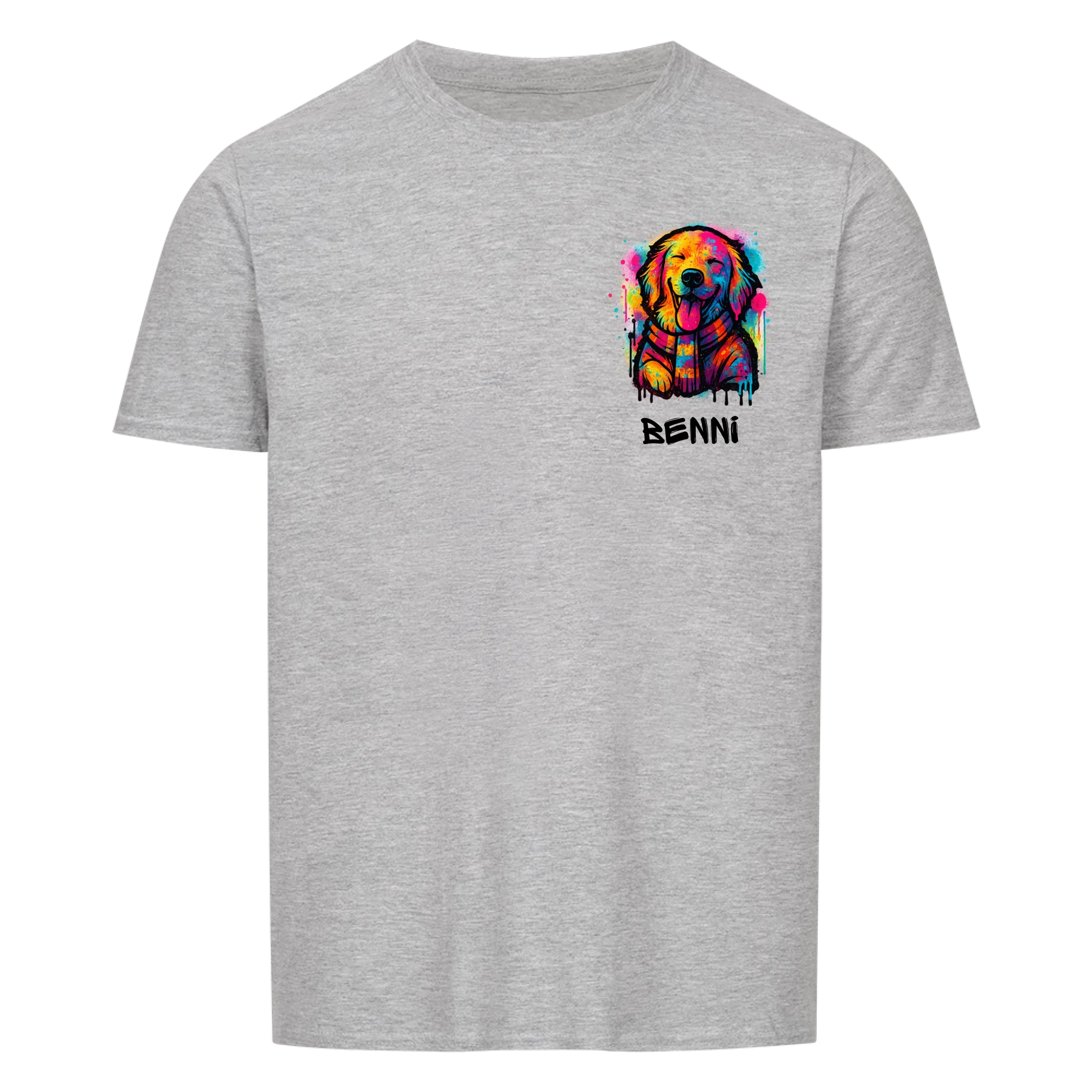 Hund im Graffiti Stil - Shirt personalisierbar