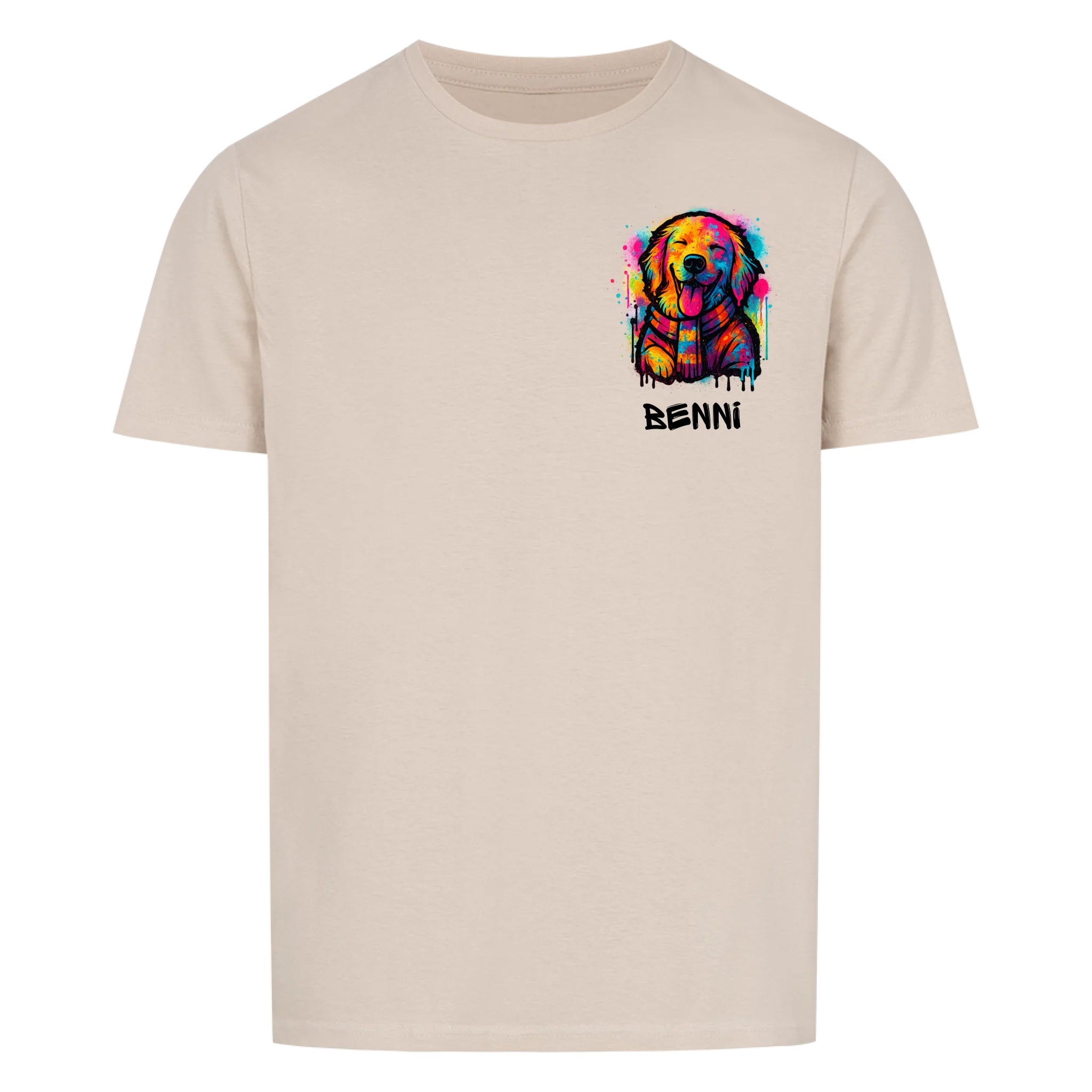Hund im Graffiti Stil - Shirt personalisierbar
