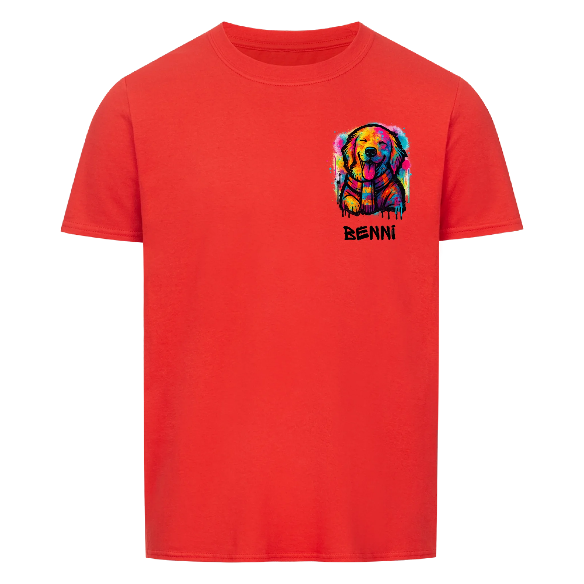Hund im Graffiti Stil - Shirt personalisierbar