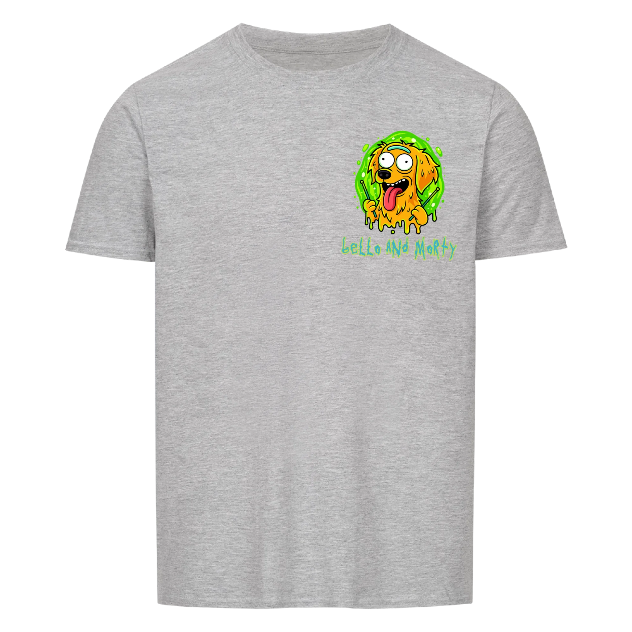 Hund im "Rick & Morty" Stil - Shirt personalisierbar
