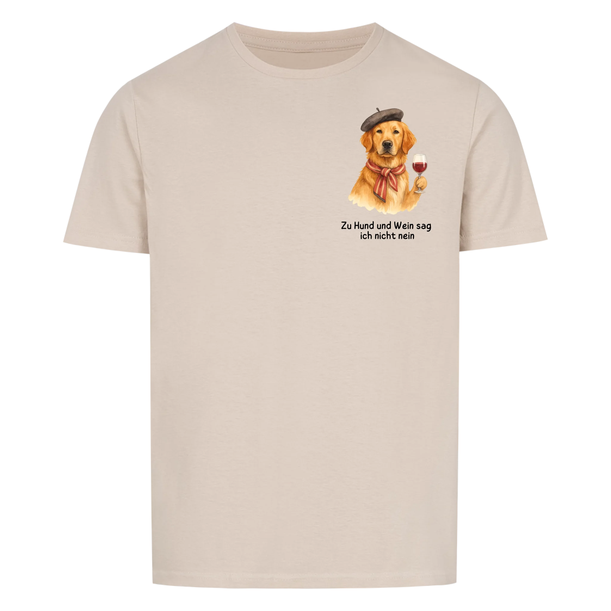 Hund und Wein - Shirt personalisierbar
