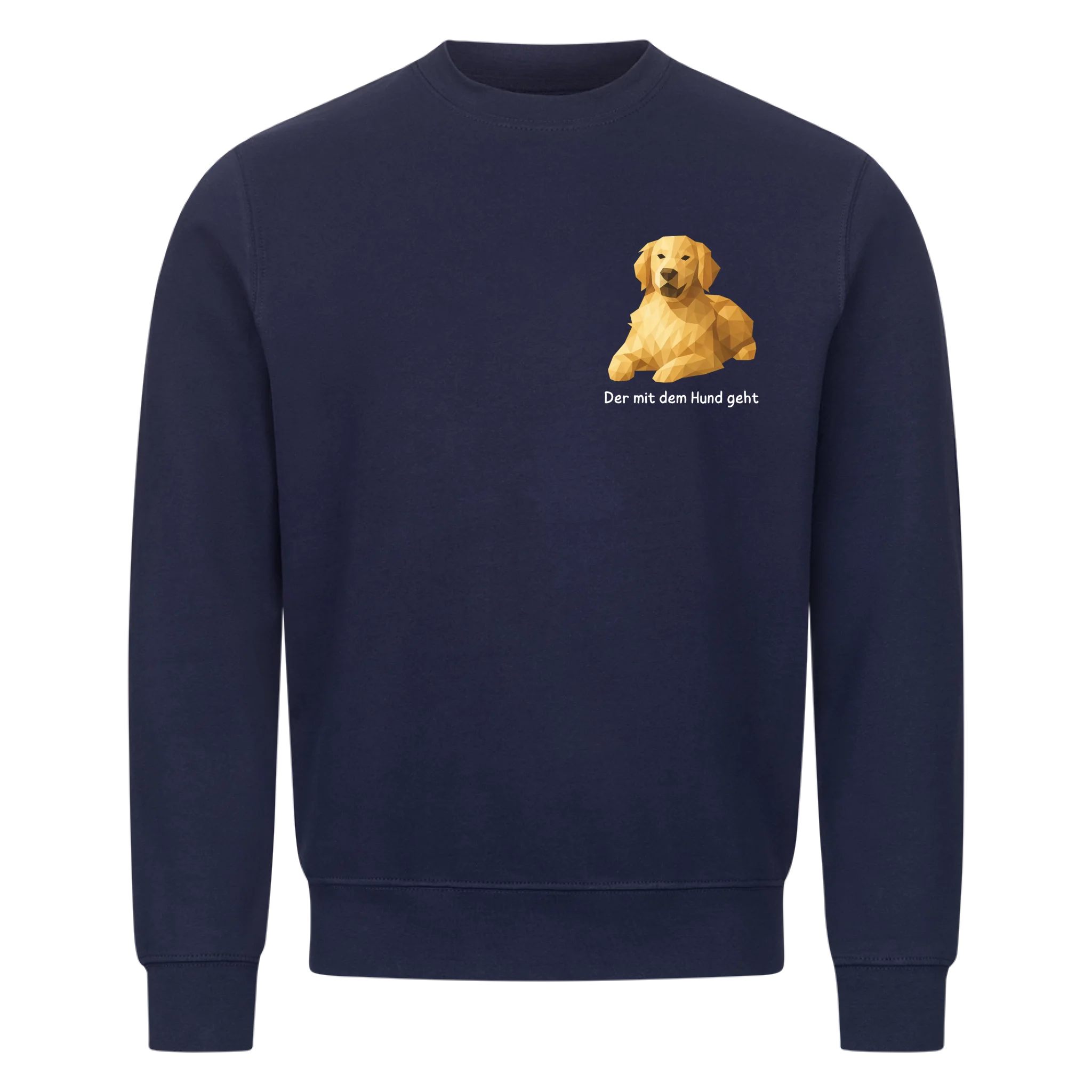 Der/Die mit dem Hund geht 2 - Shirt personalisierbar