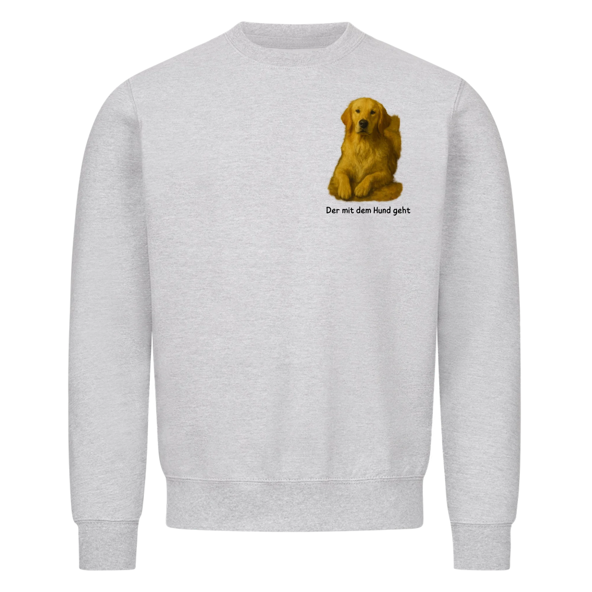 Der/Die mit dem Hund geht - Shirt personalisierbar