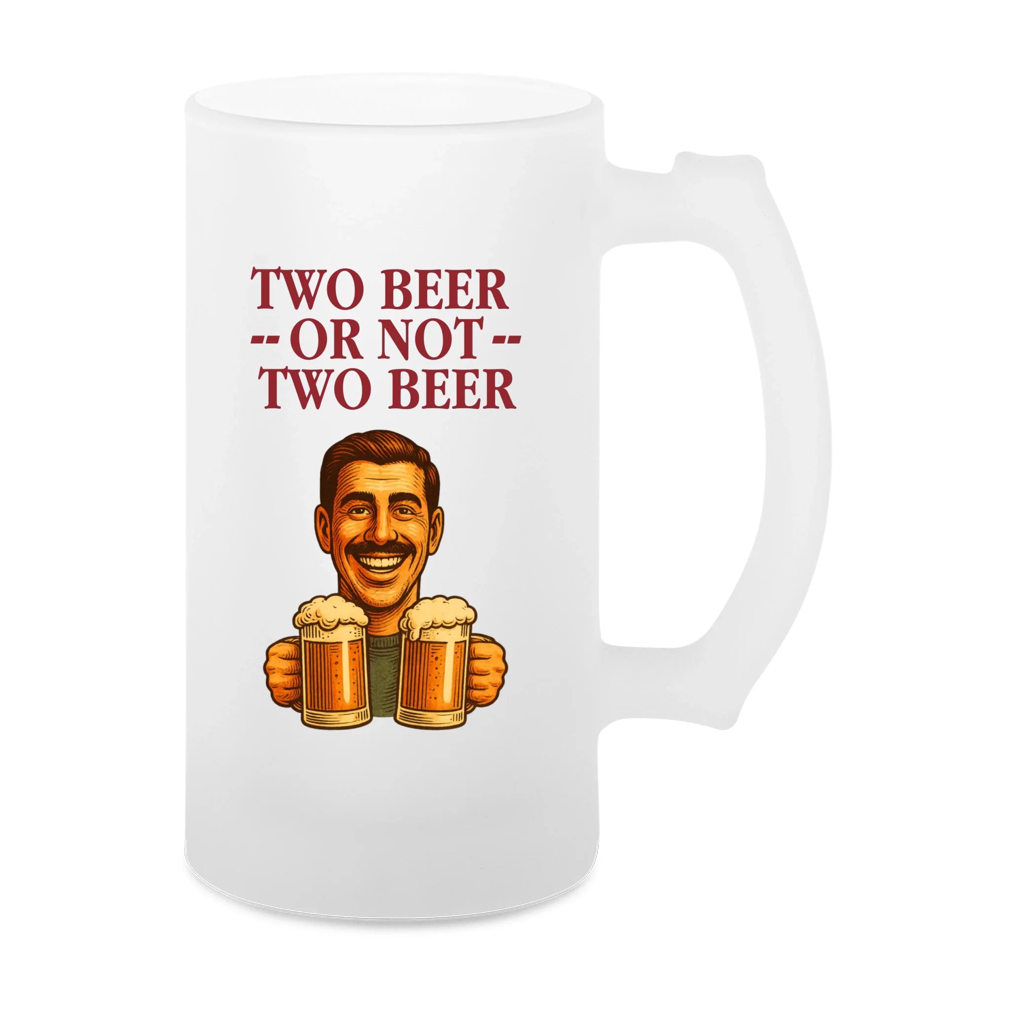 Two Beer Or Not Two Beer - Bierkrug personalisierbar