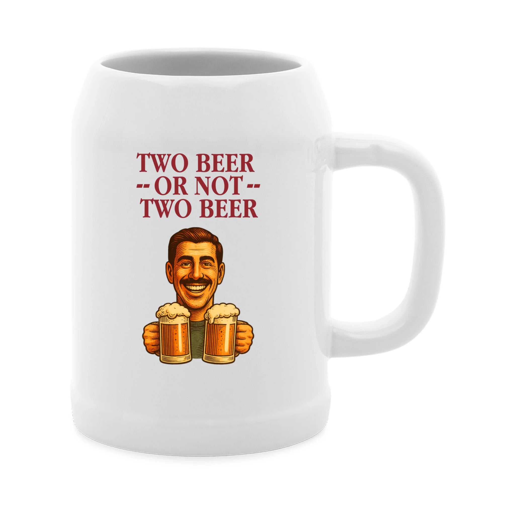 Two Beer Or Not Two Beer - Bierkrug personalisierbar