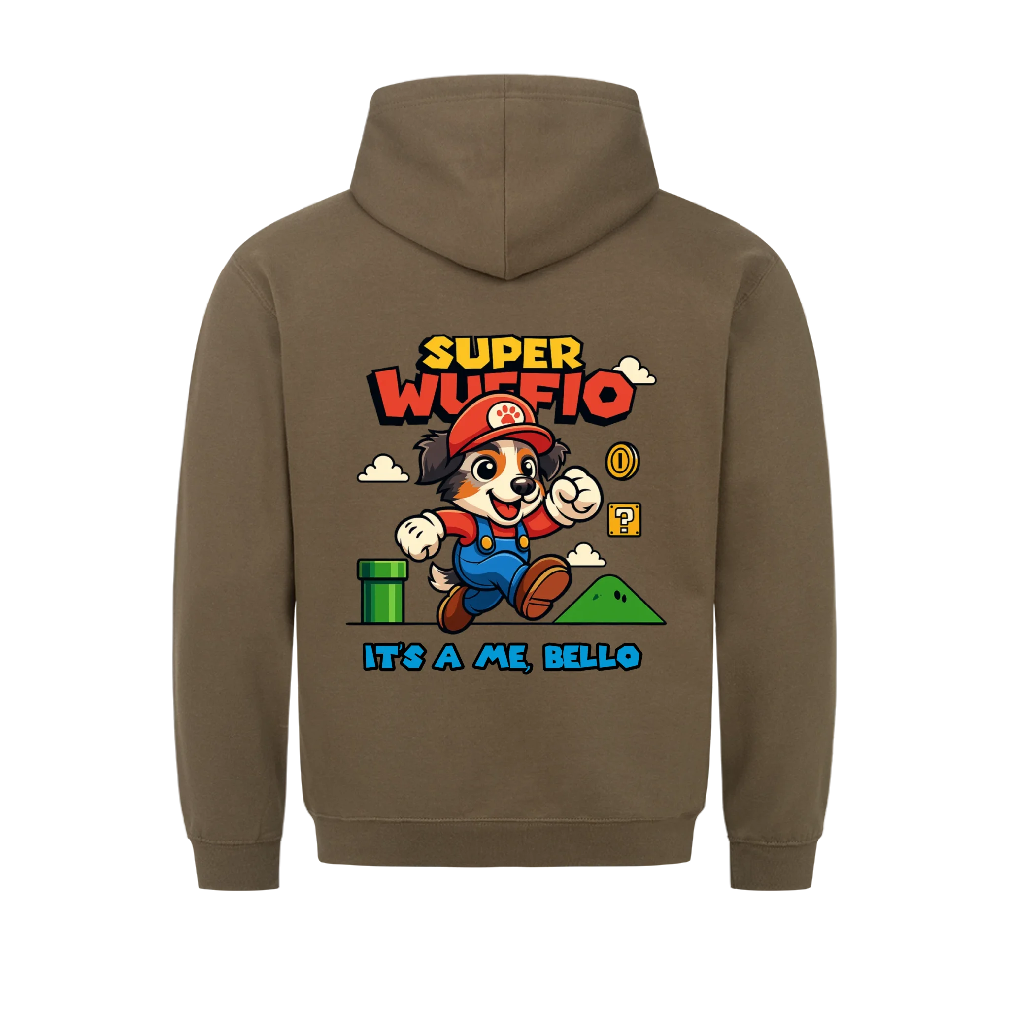 Super Wuffio (customizable) - dog as Super Mario