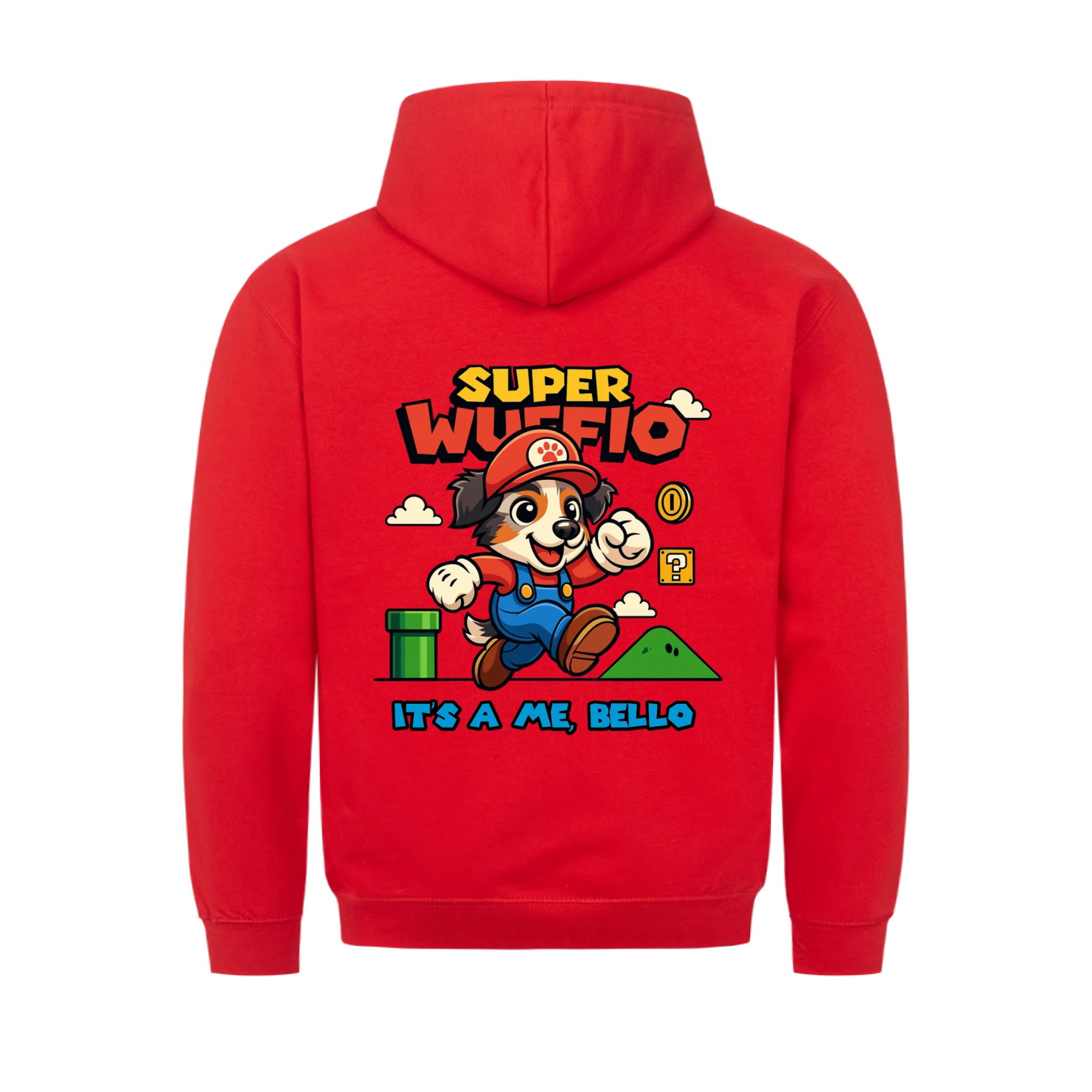 Super Wuffio (customizable) - dog as Super Mario