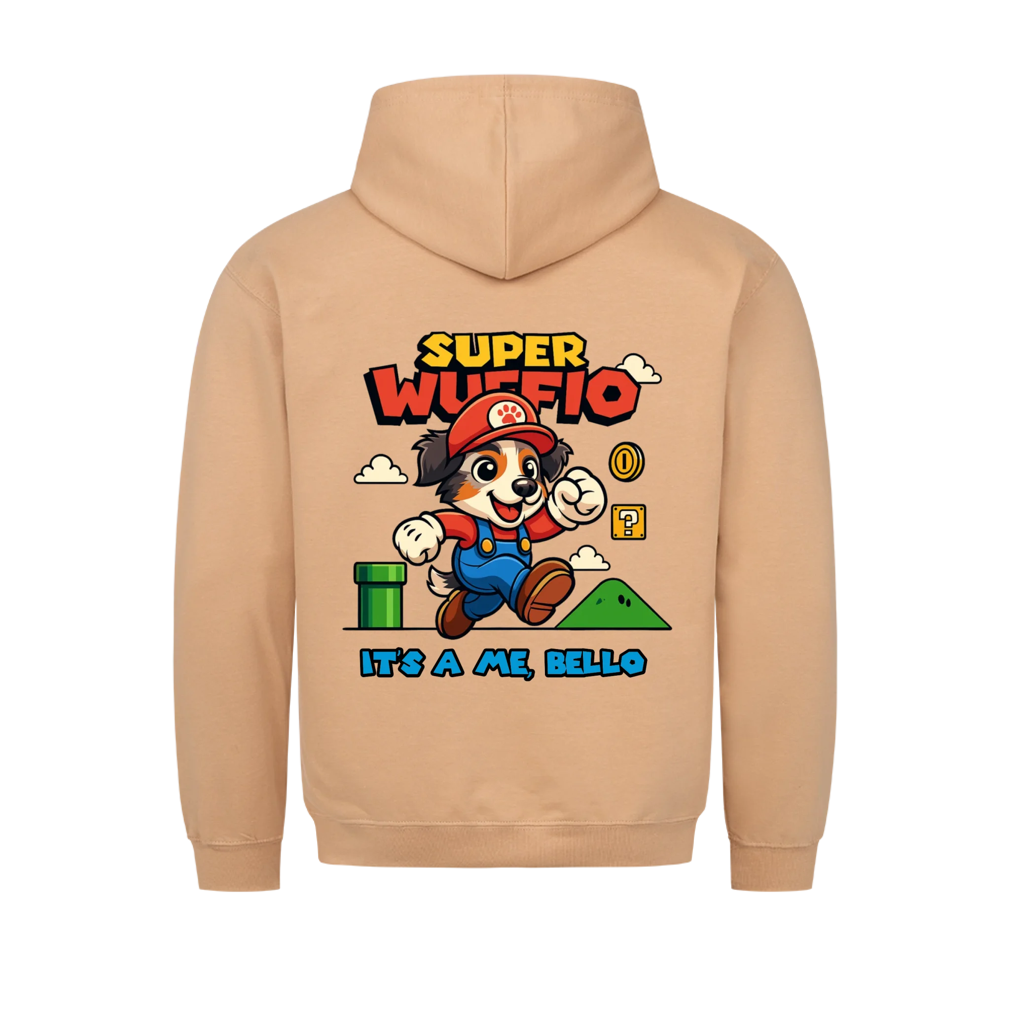 Super Wuffio (customizable) - dog as Super Mario