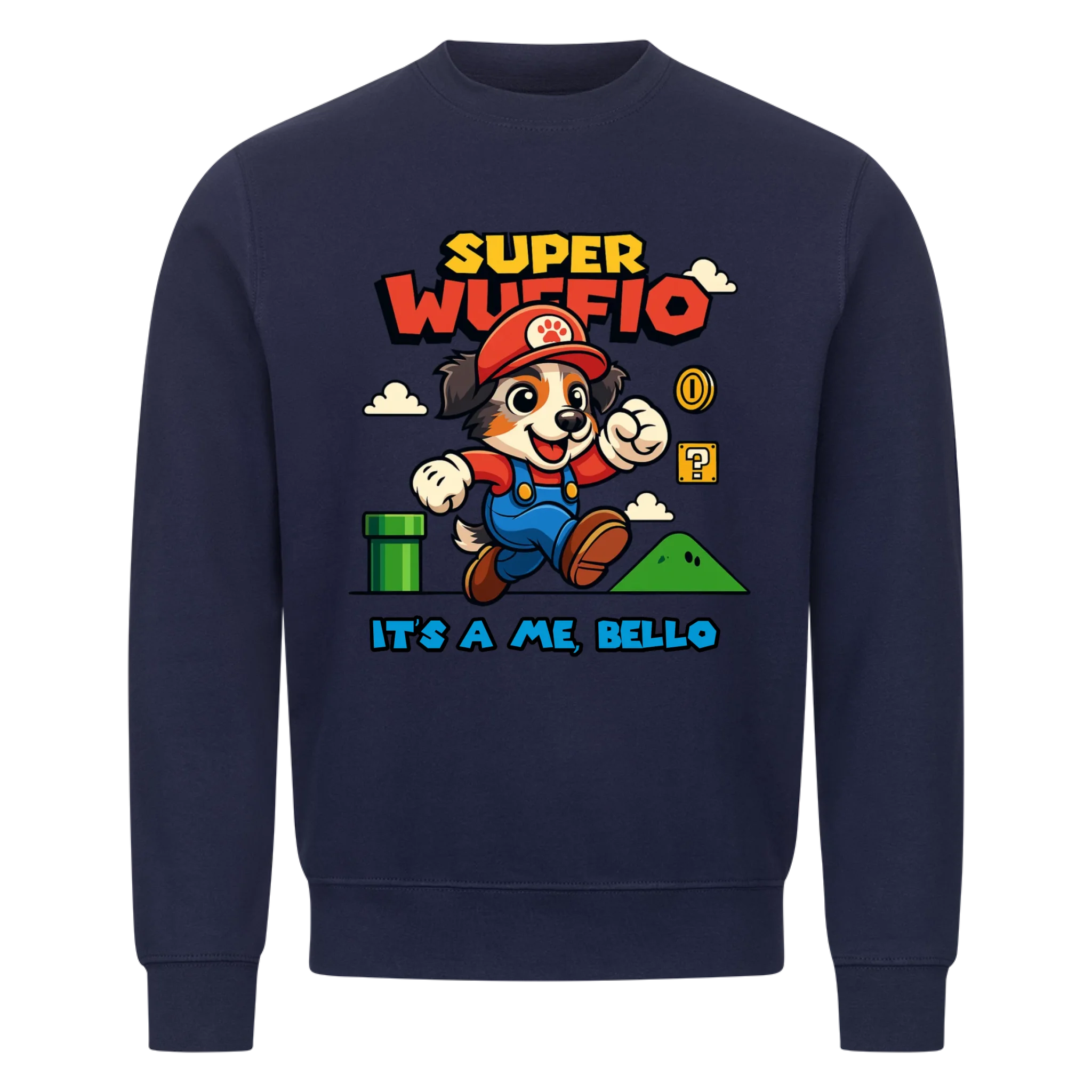 Super Wuffio (customizable) - dog as Super Mario