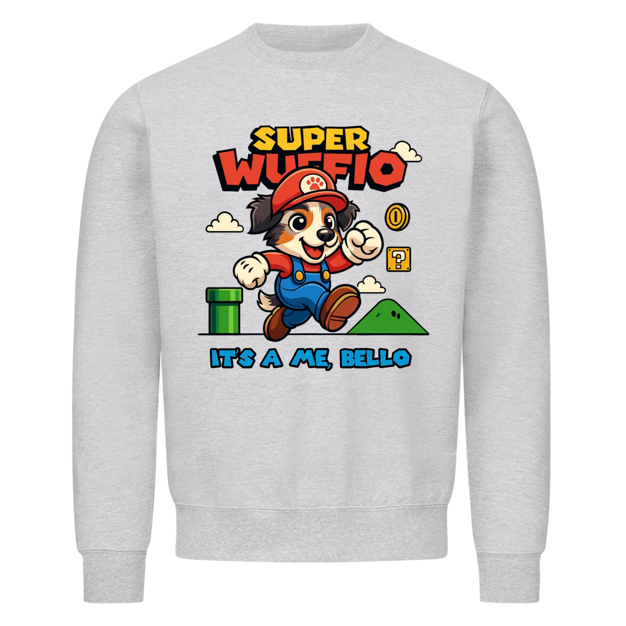 Super Wuffio (customizable) - dog as Super Mario