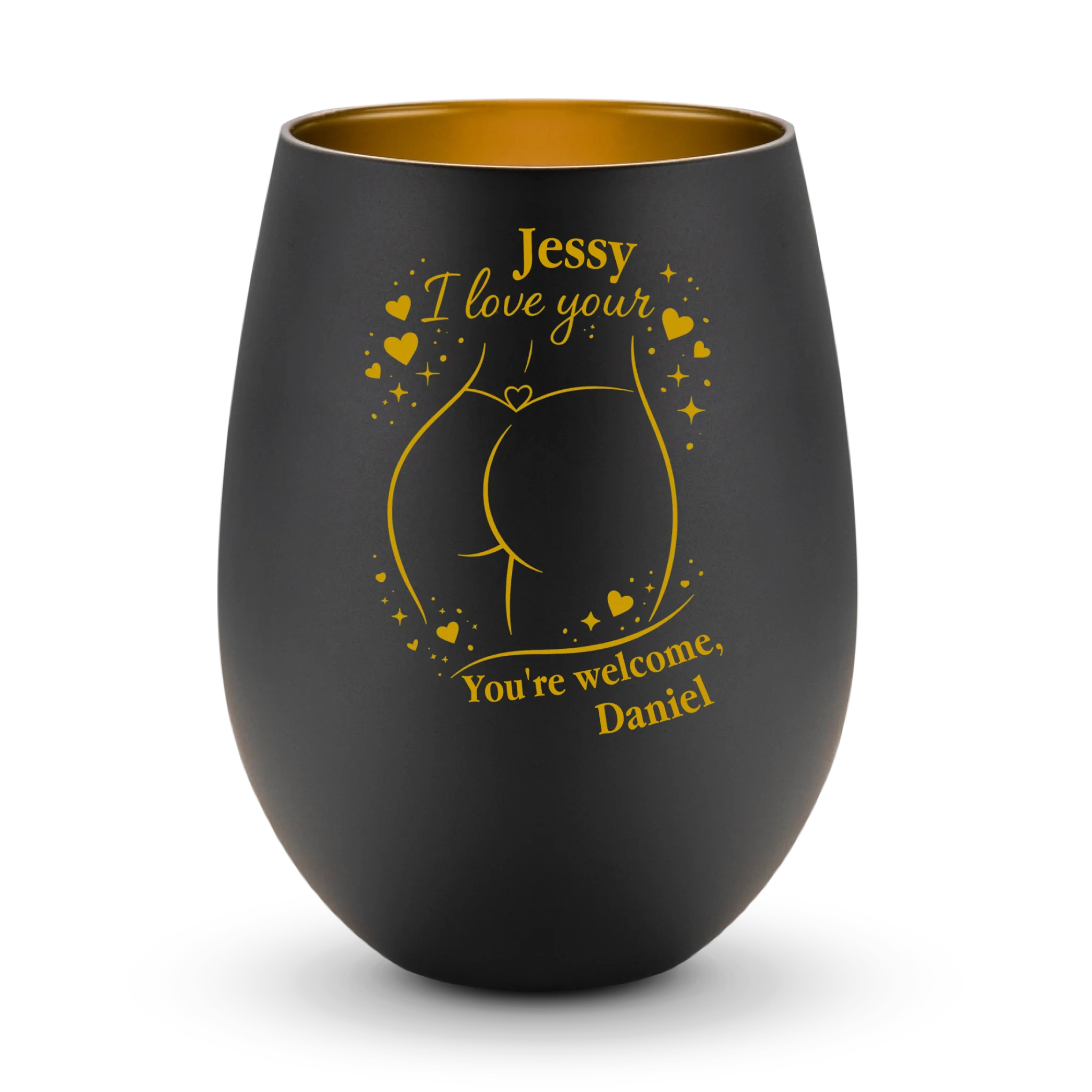 I love your - Windlicht (personalisierbar für sie)